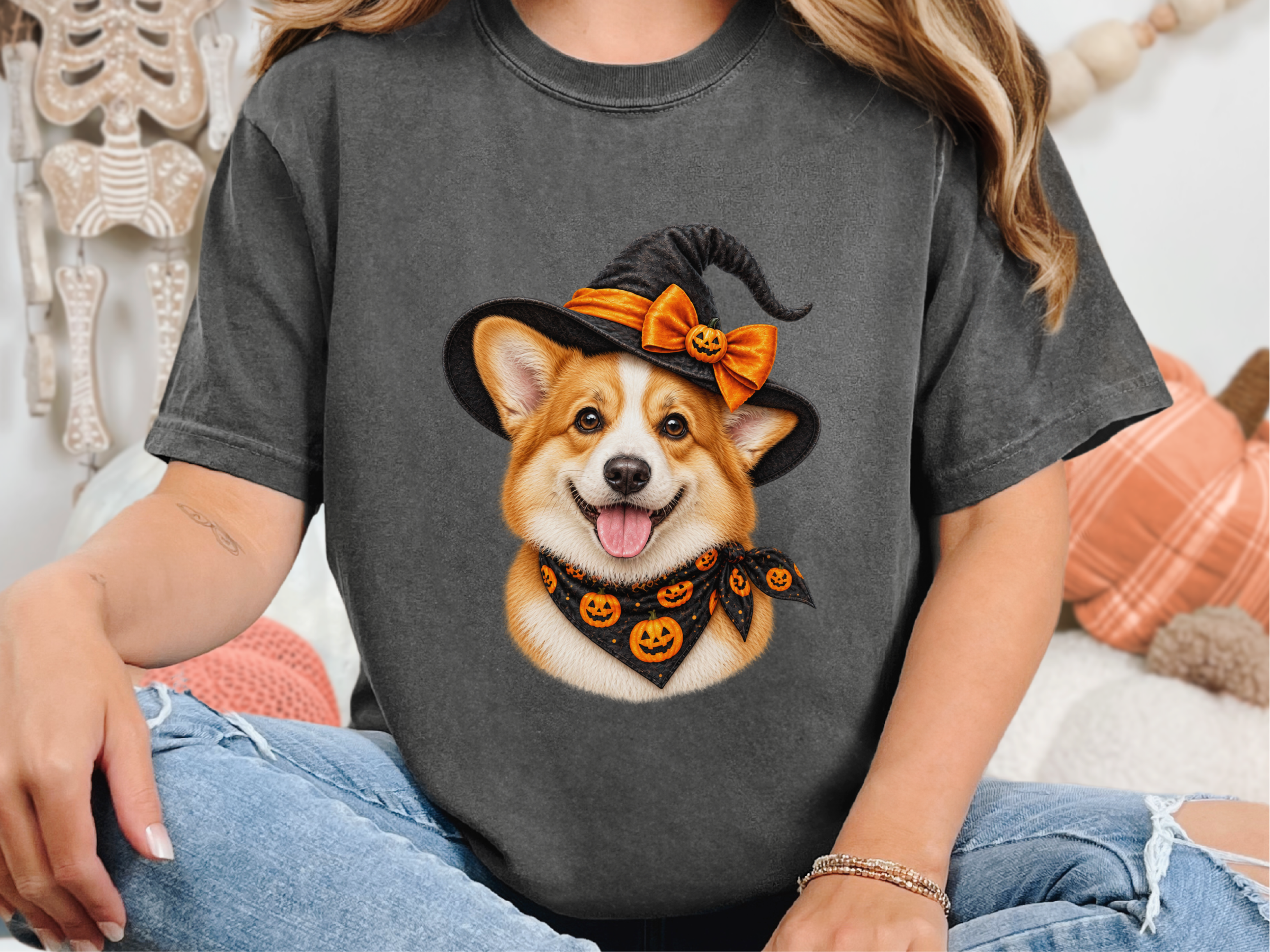 Halloween Corgi Witch Hat - photo 5