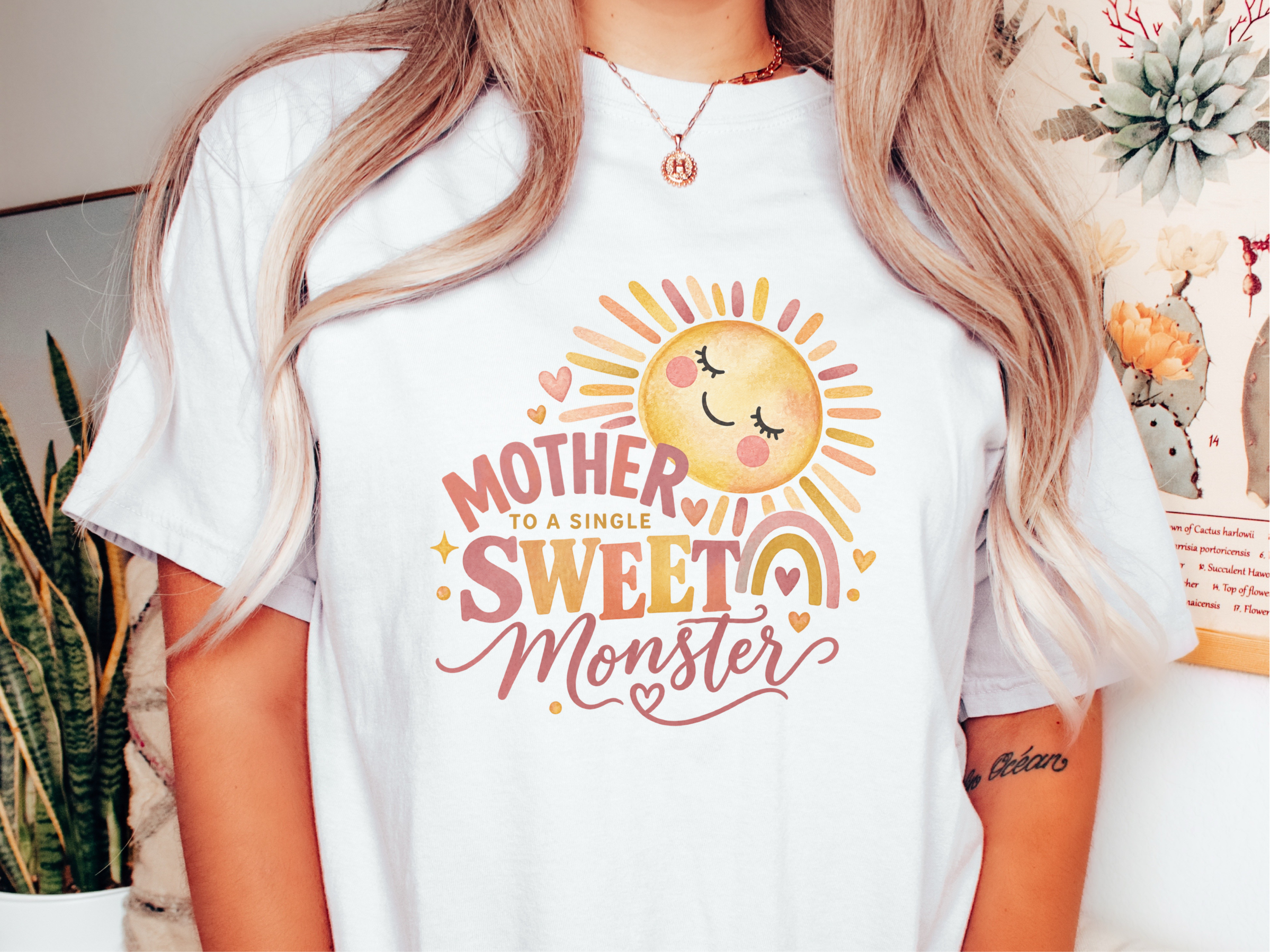 Mother Sweet Monster Boho Sun funny shirt - photo 1