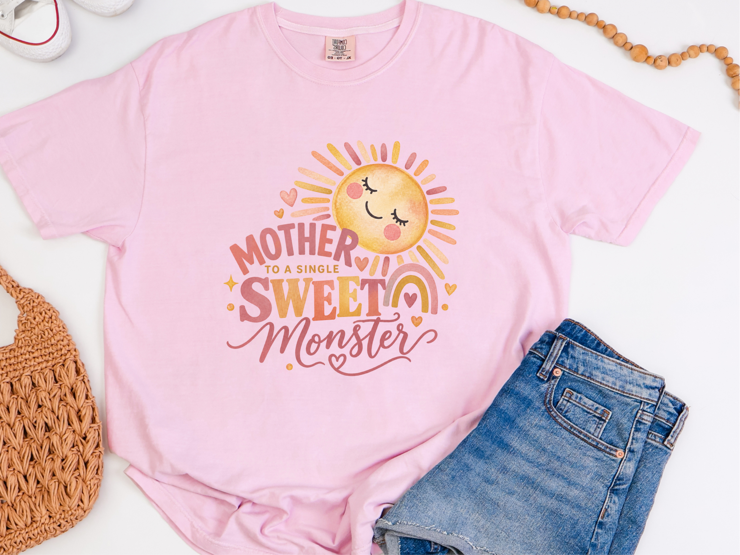 Mother Sweet Monster Boho Sun funny shirt - photo 4