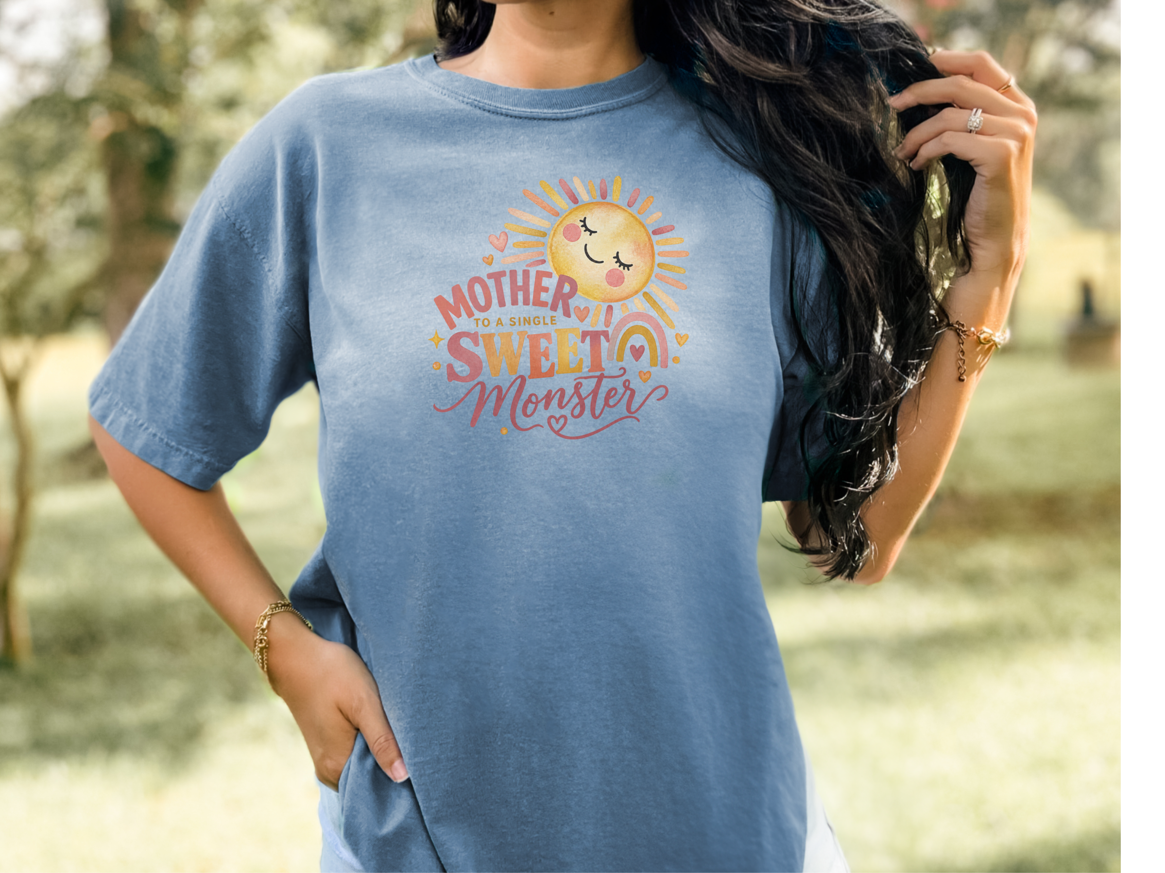 Mother Sweet Monster Boho Sun funny shirt - photo 7