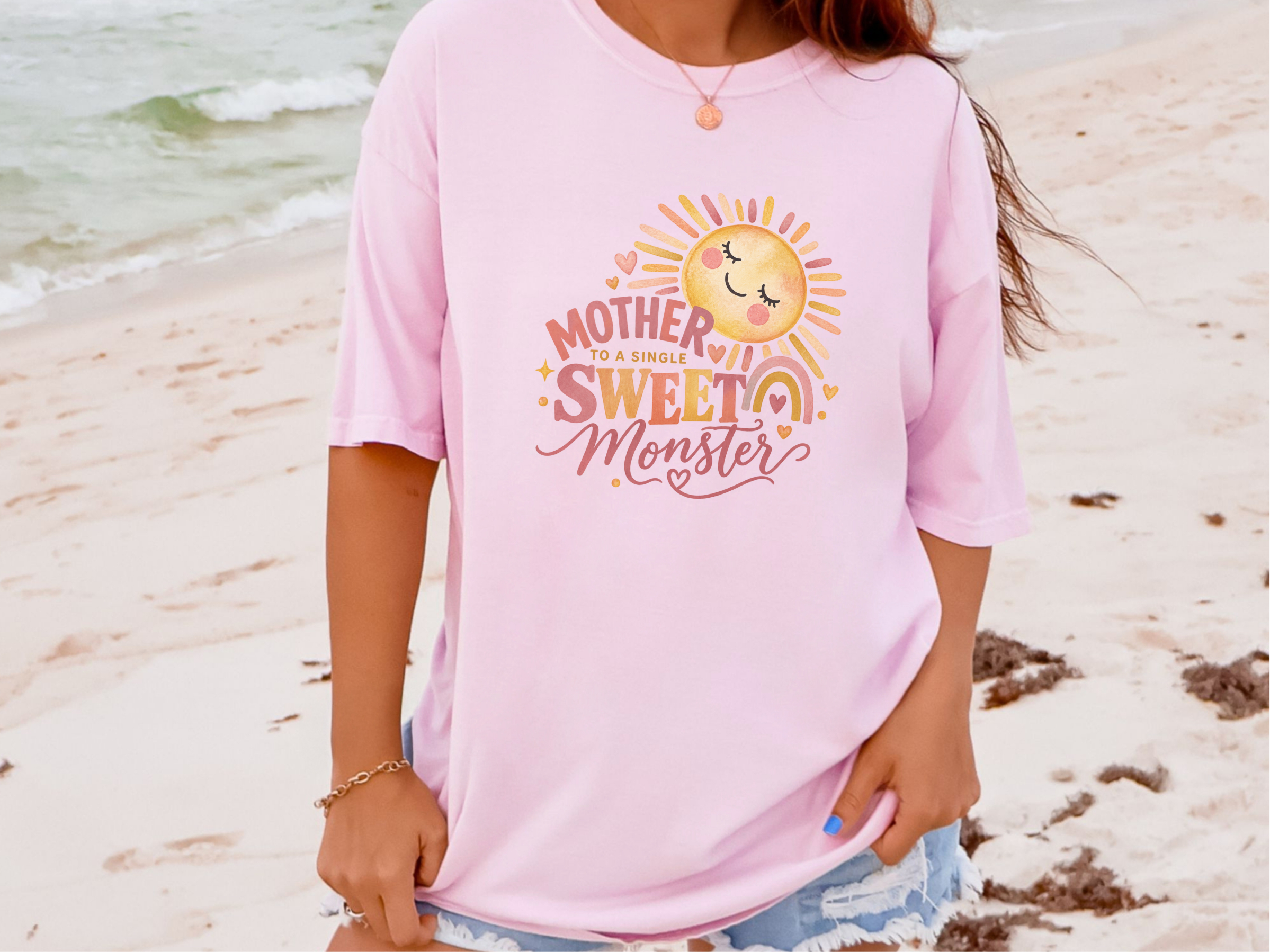 Mother Sweet Monster Boho Sun funny shirt - photo 5