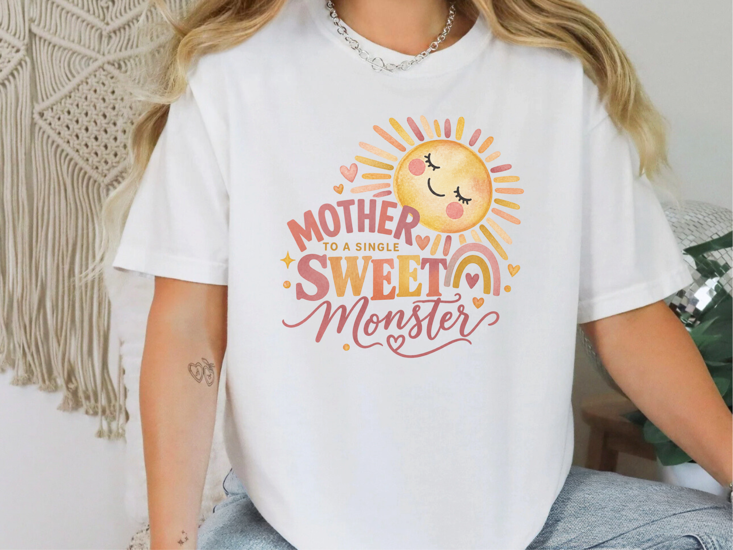 Mother Sweet Monster Boho Sun funny shirt - photo 2