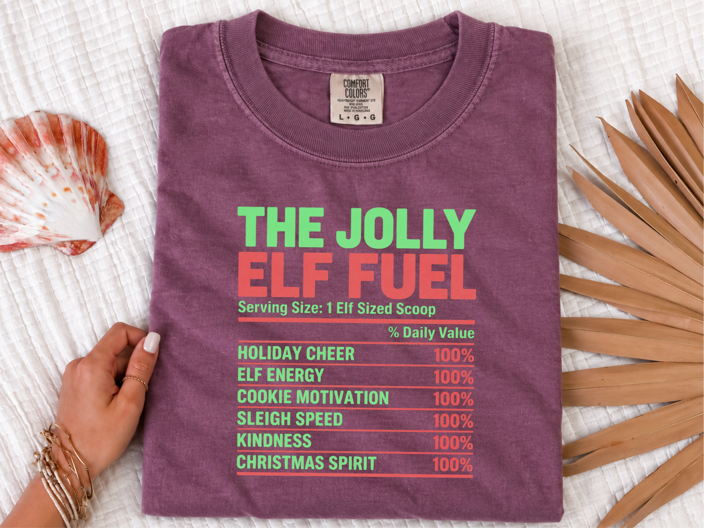 Jolly Elf Fuel Nutrition Label2 funny shirt - photo 6