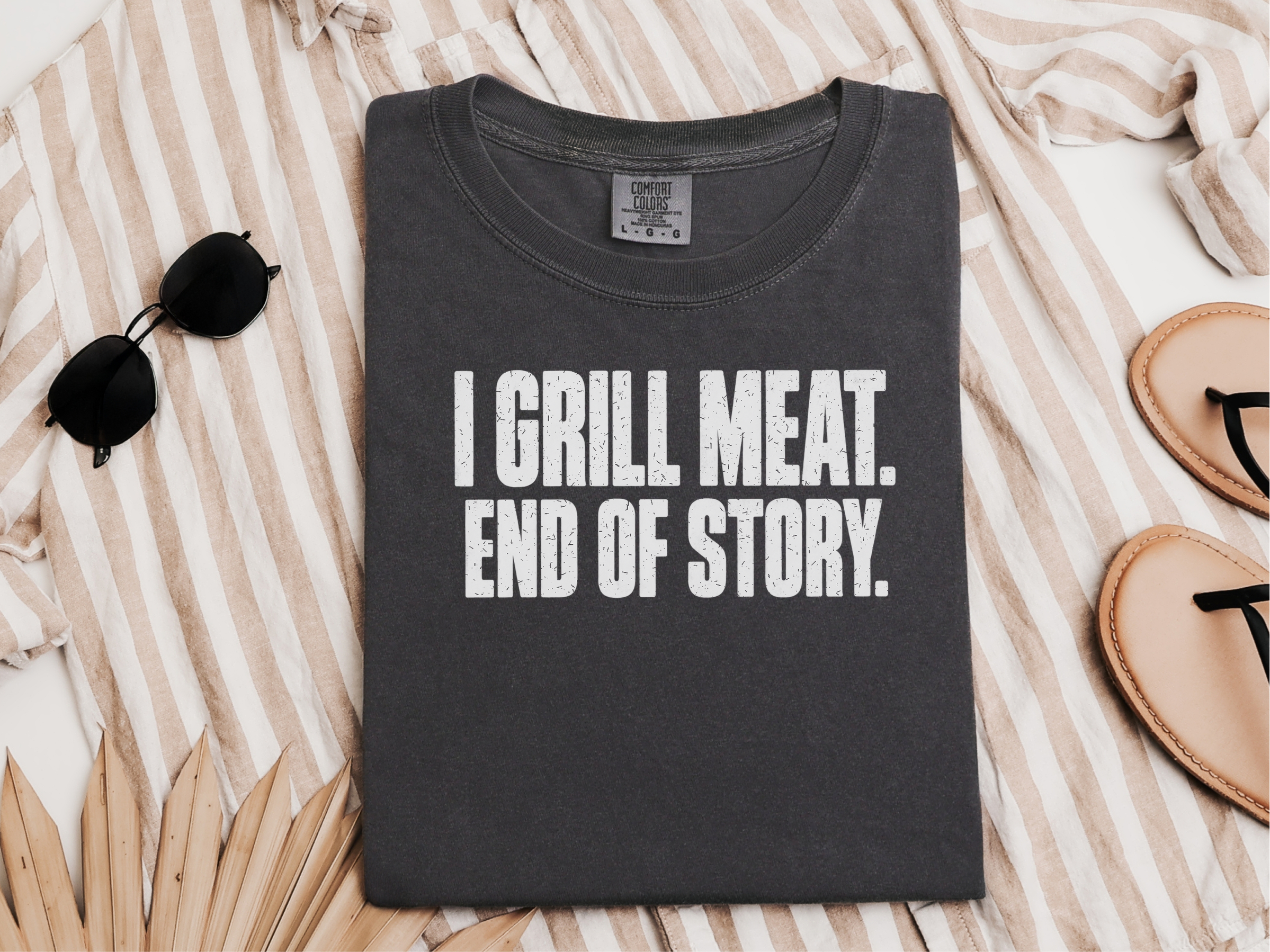 I Grill Meat Bold Lettering