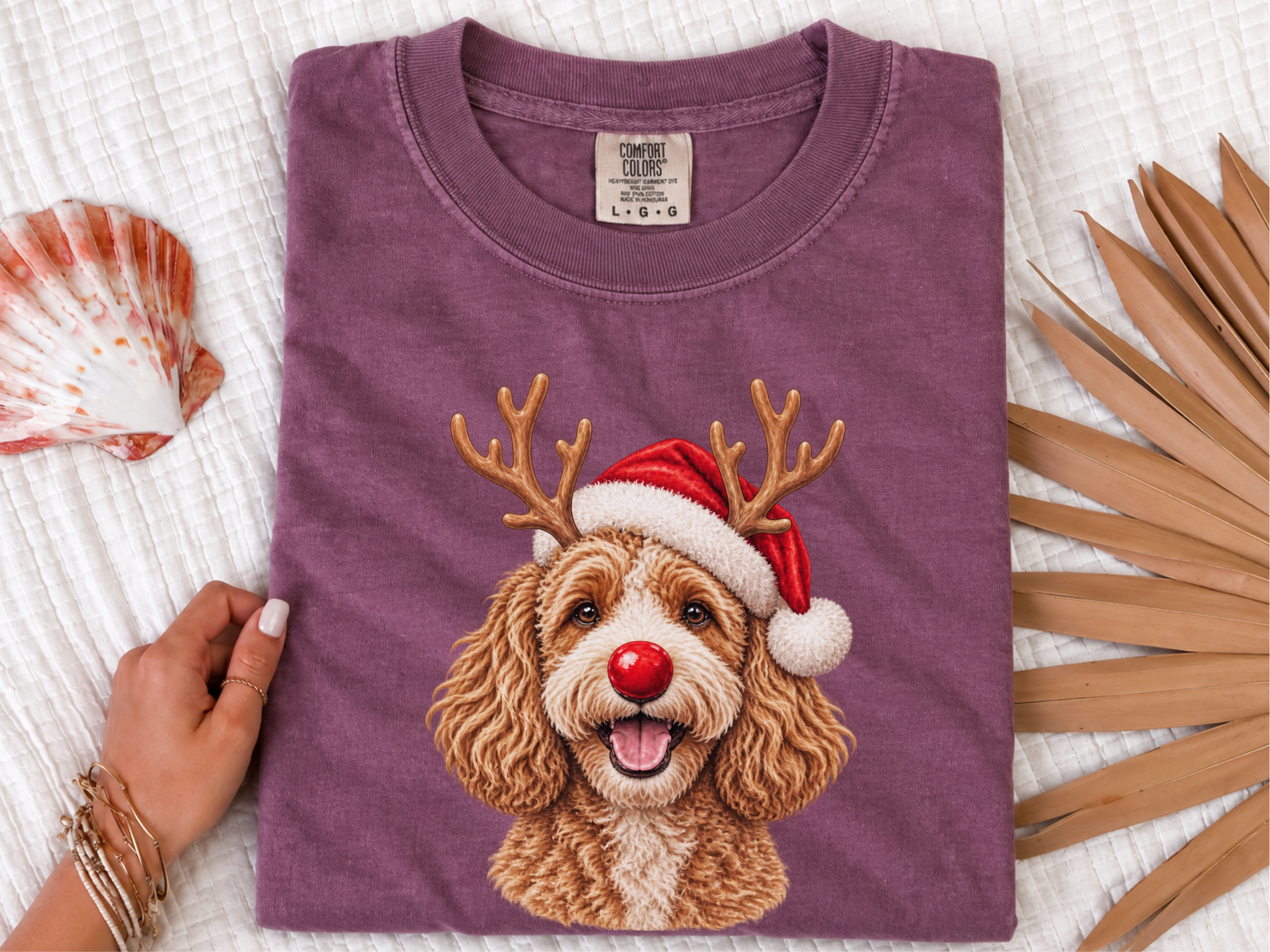 Cavapoo Rudolph Santa Hat - photo 7