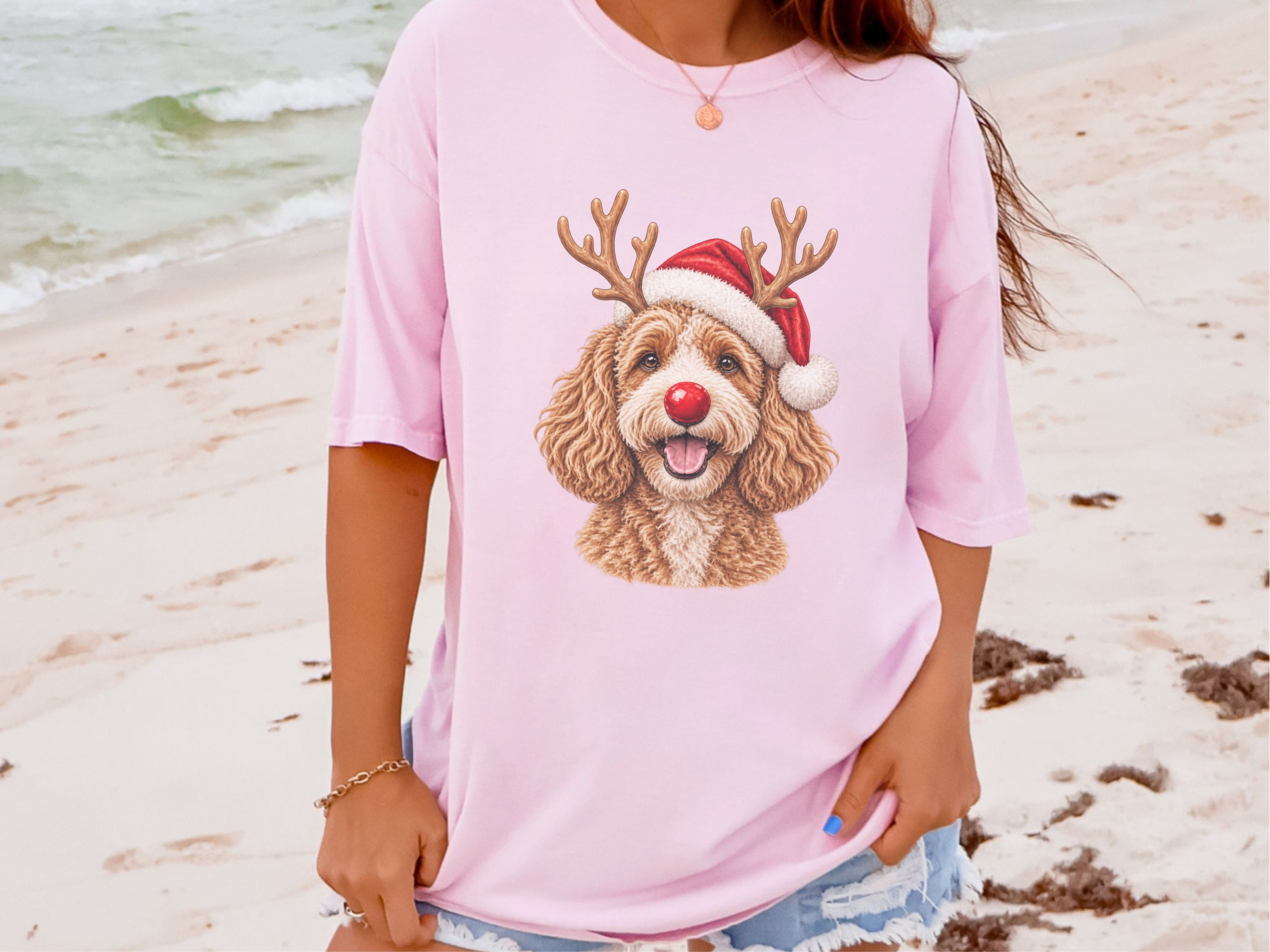 Cavapoo Rudolph Santa Hat - photo 6