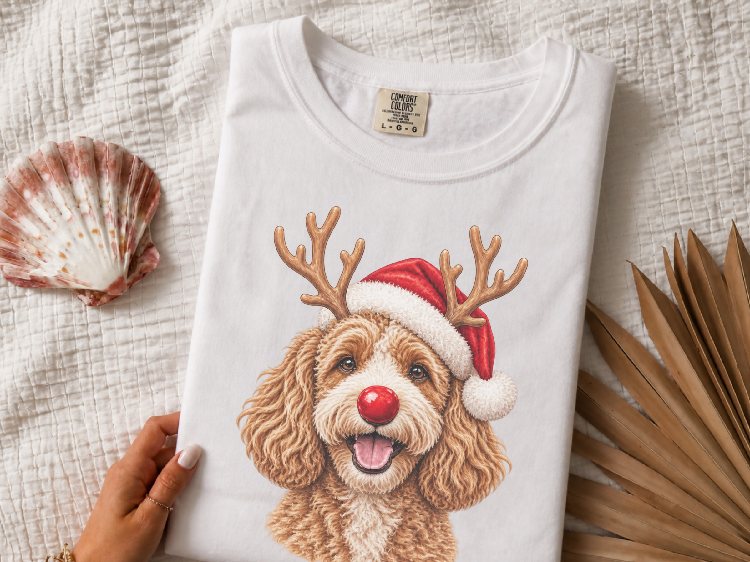 Cavapoo Rudolph Santa Hat - photo 2