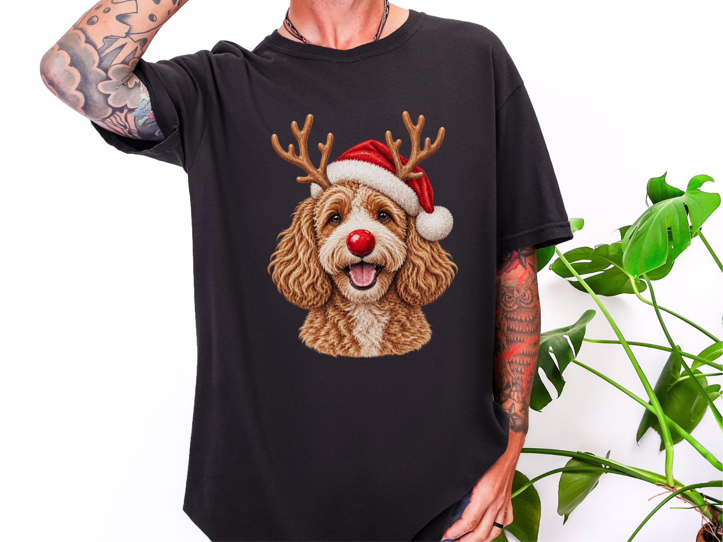 Cavapoo Rudolph Santa Hat - photo 5