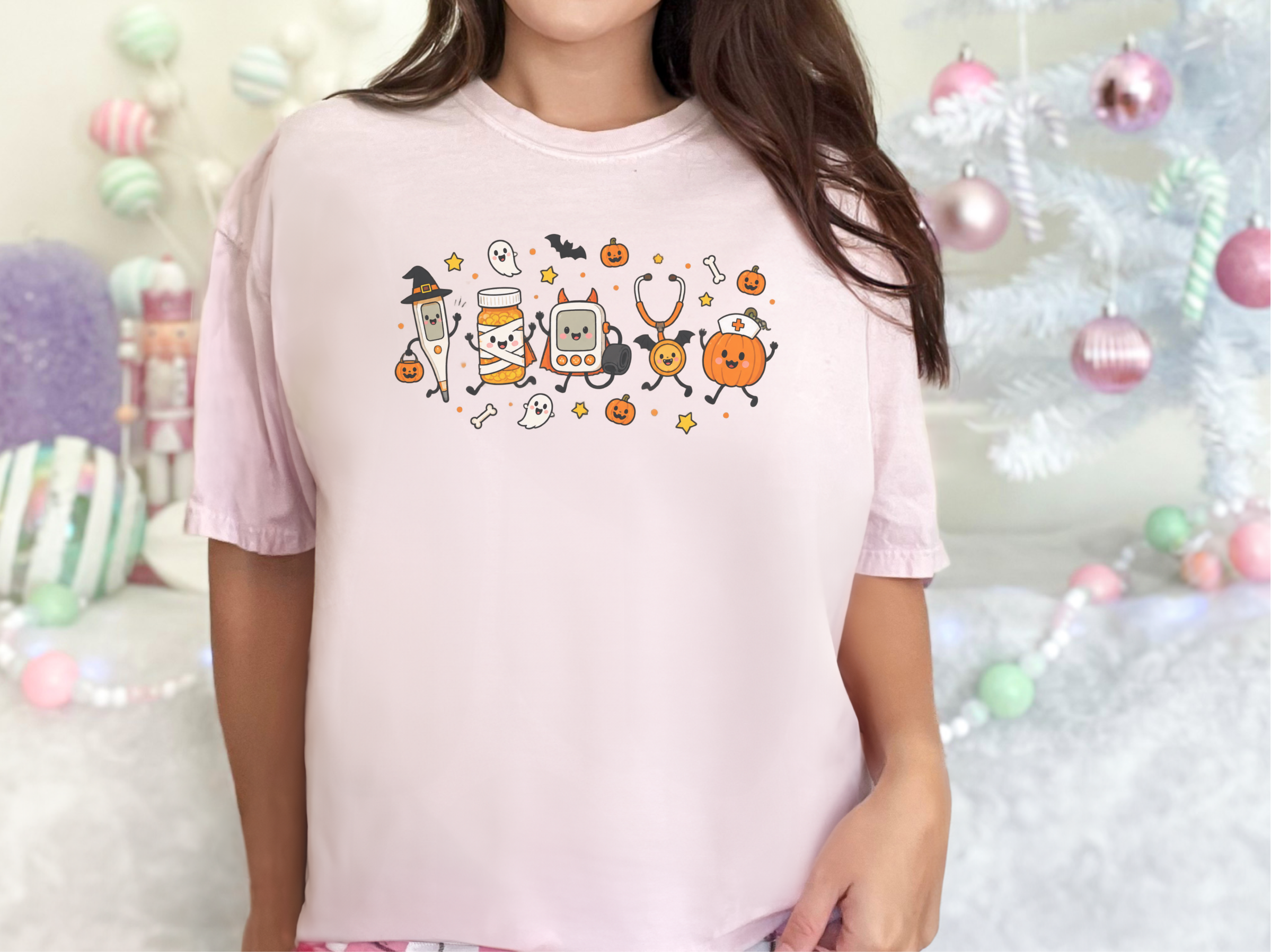 Cute Halloween Medical Kawaii Characters funny shirt - photo 5