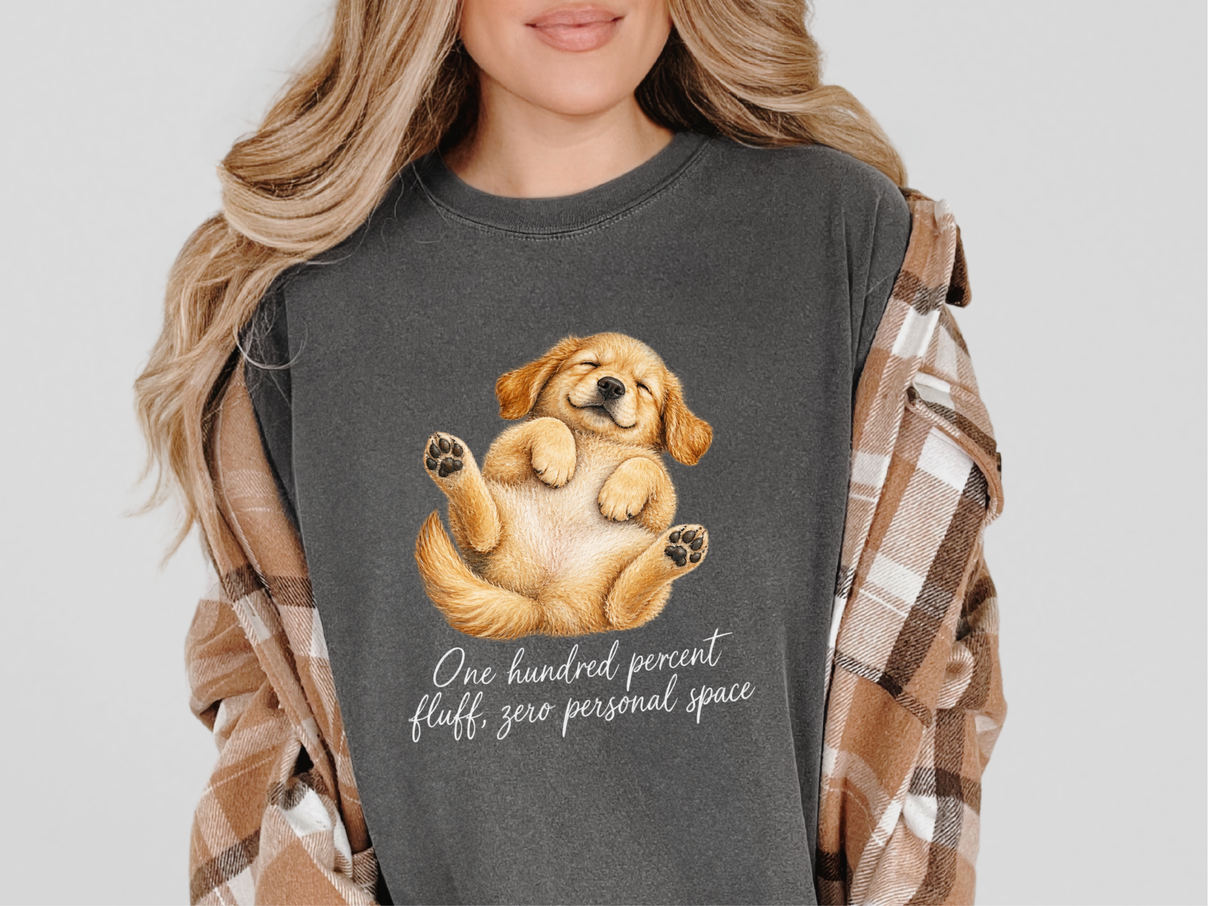 Happy Sleeping Golden Retriever Puppy doodle dog shirt - photo 3