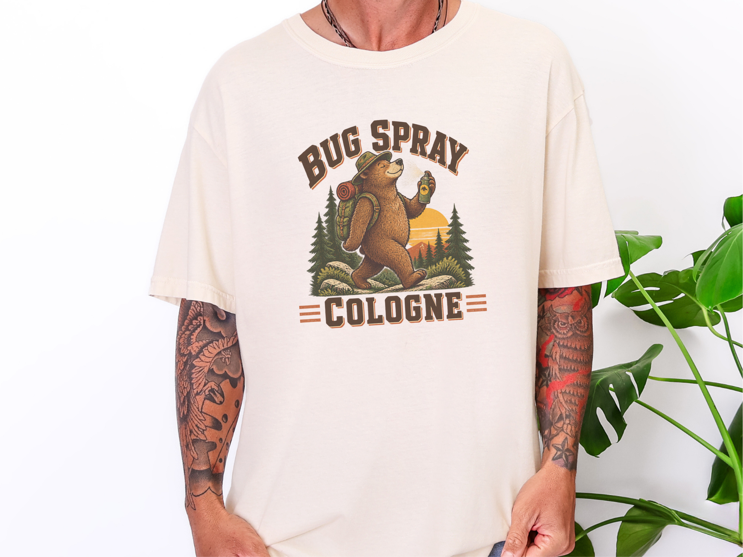 Hiking Bear Bug Spray Cologne funny shirt - photo 8
