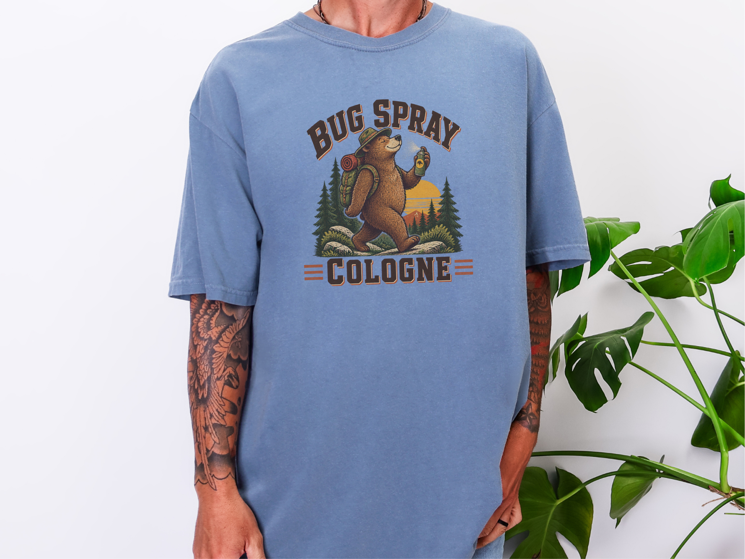 Hiking Bear Bug Spray Cologne funny shirt - photo 6