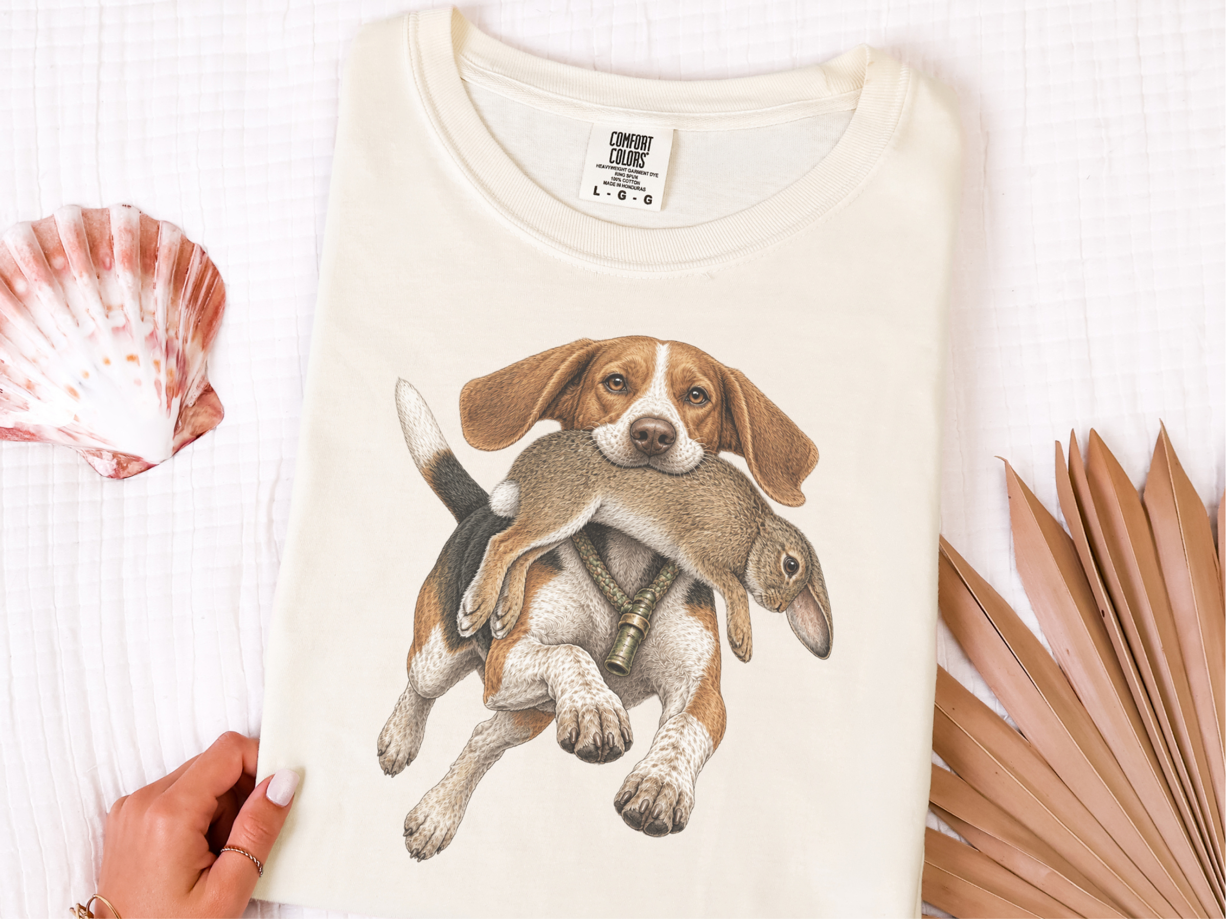 Beagle Hunting Wild Rabbit doodle dog shirt - photo 8