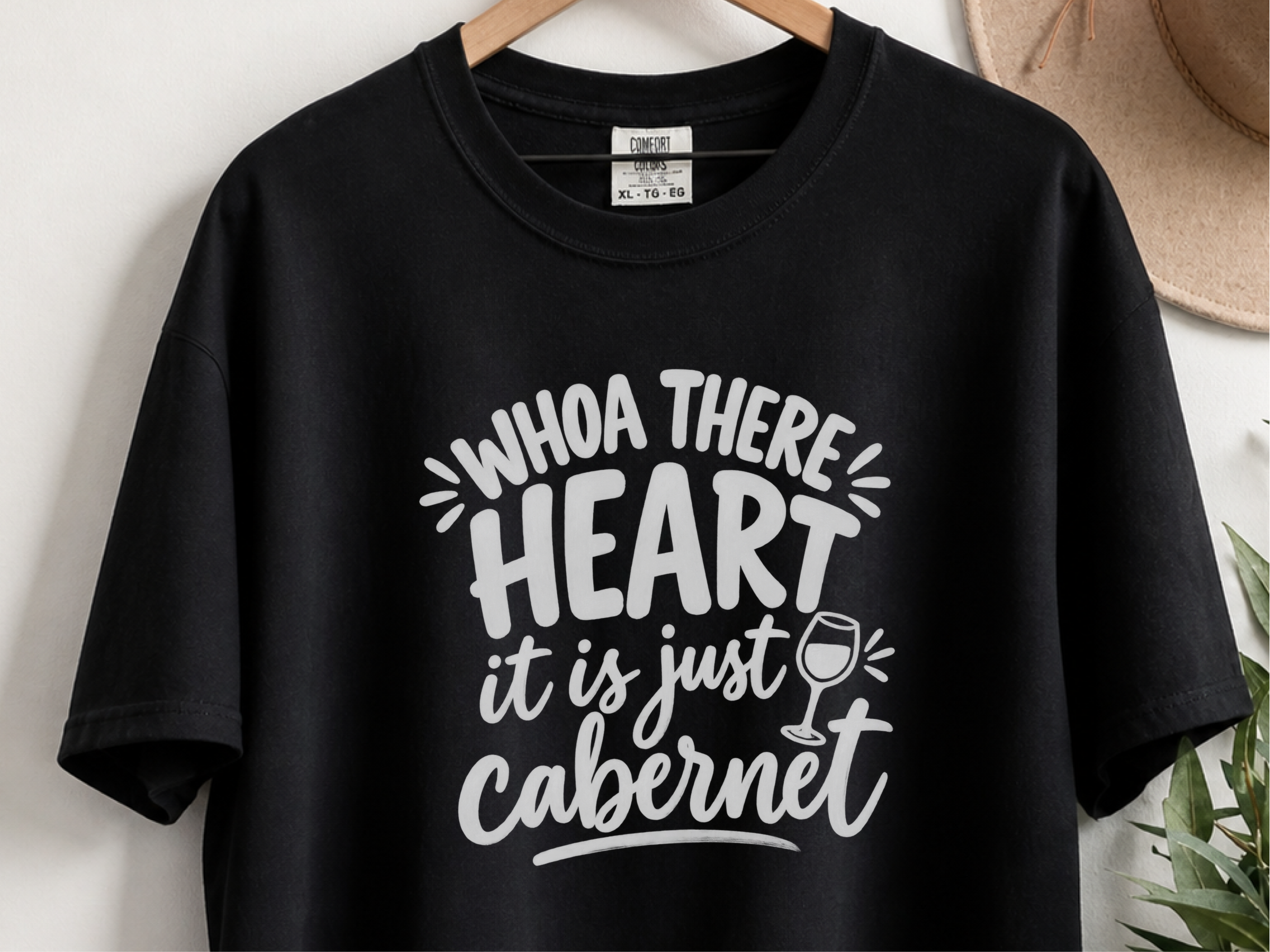 Whoa There Heart Cabernet Lettering funny shirt - photo 2