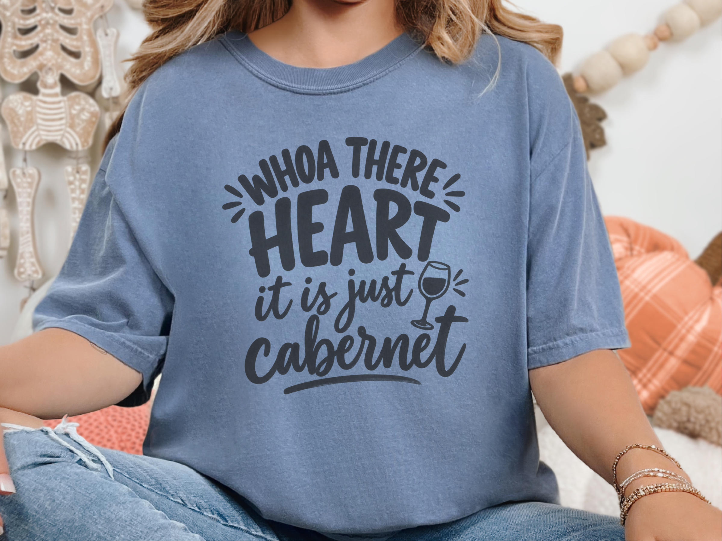 Whoa There Heart Cabernet Lettering funny shirt - photo 5