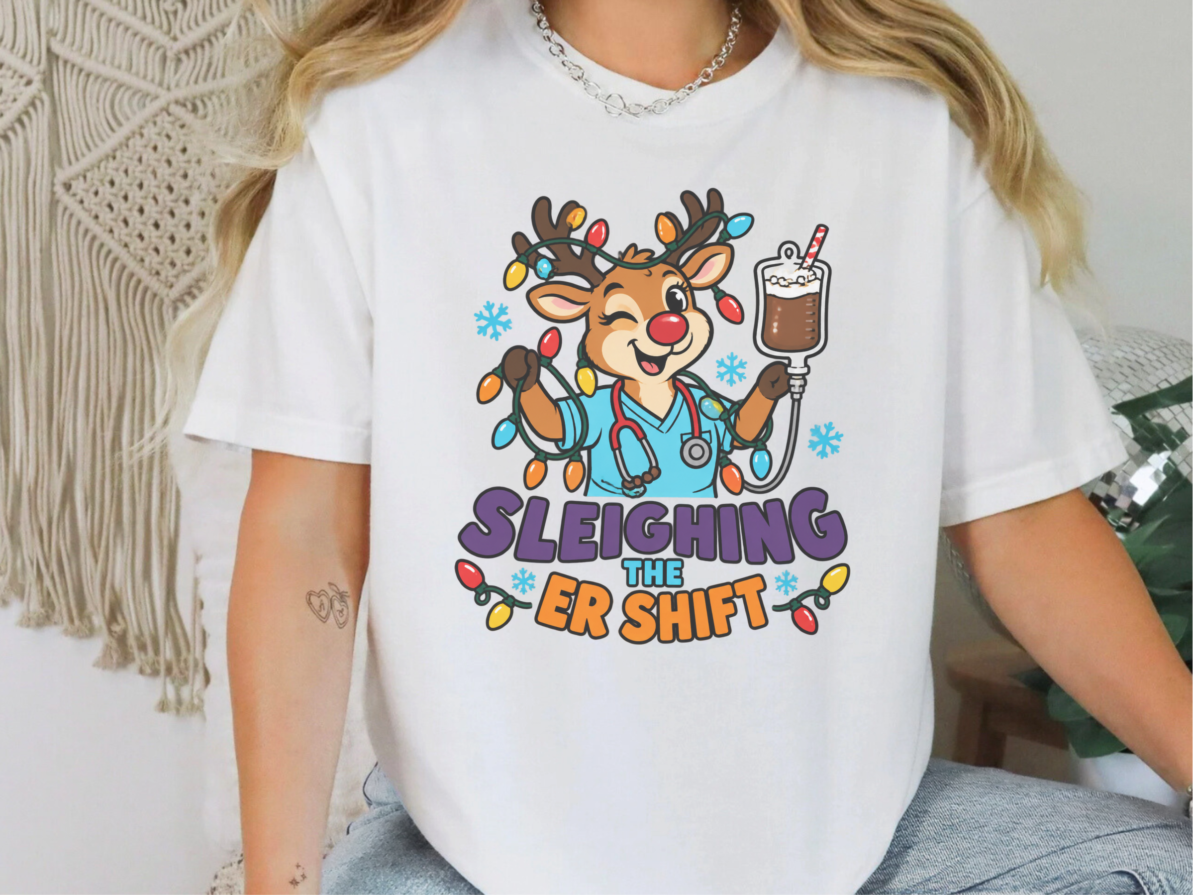 Reindeer Nurse Sleighing Er Shift