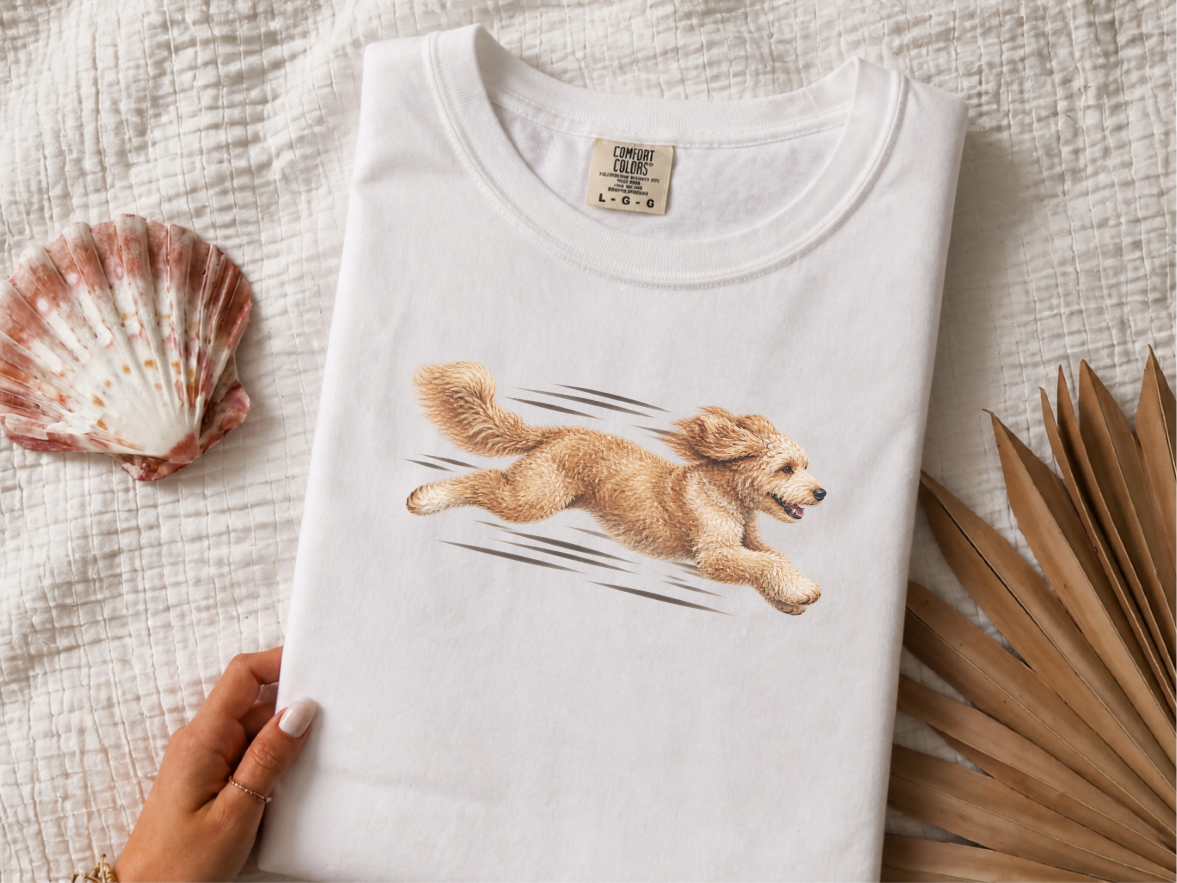 Fast Running Goldendoodle Speed T Shirt - Golden Doodle Gift Tee