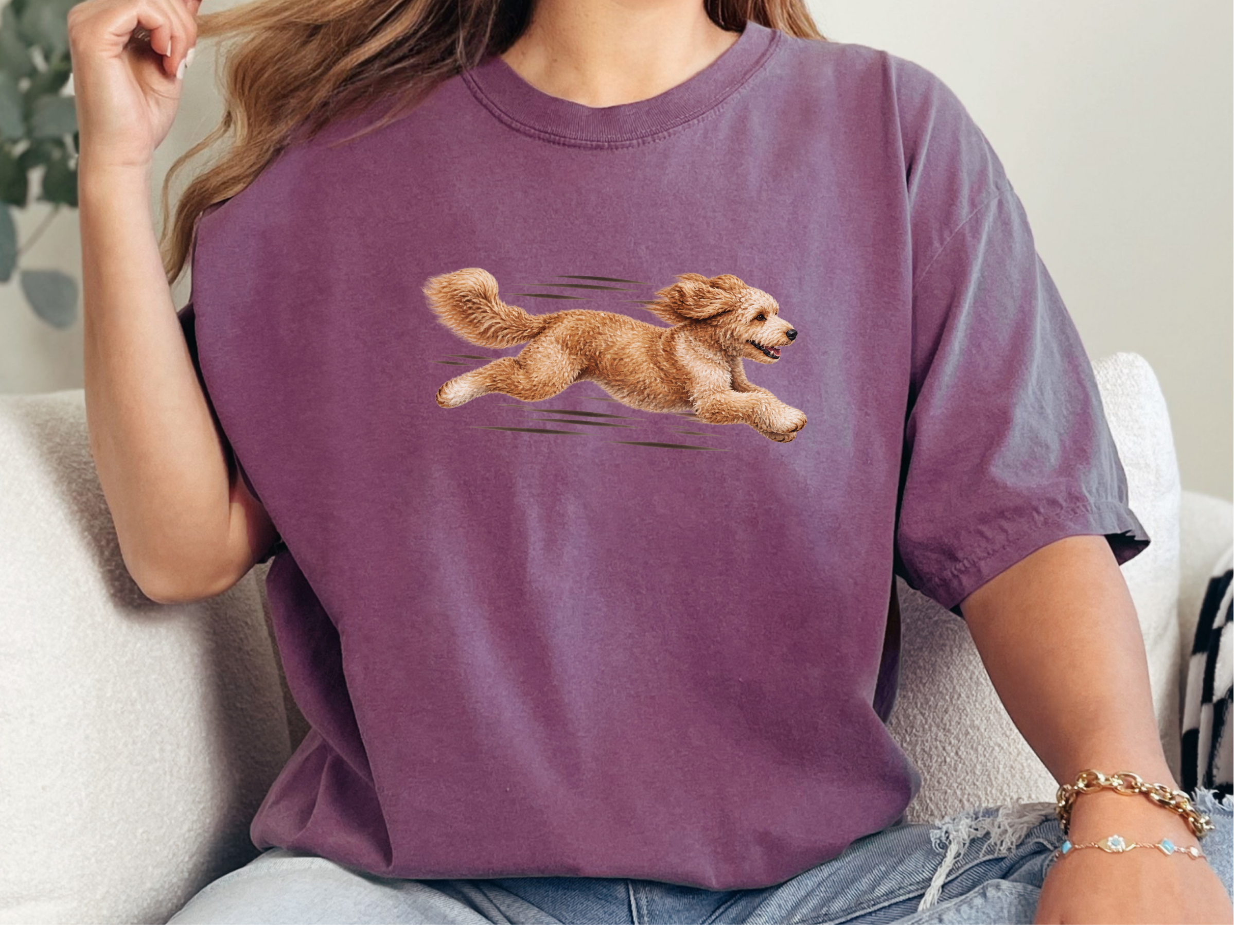 Fast Running Goldendoodle Speed doodle dog shirt - photo 5