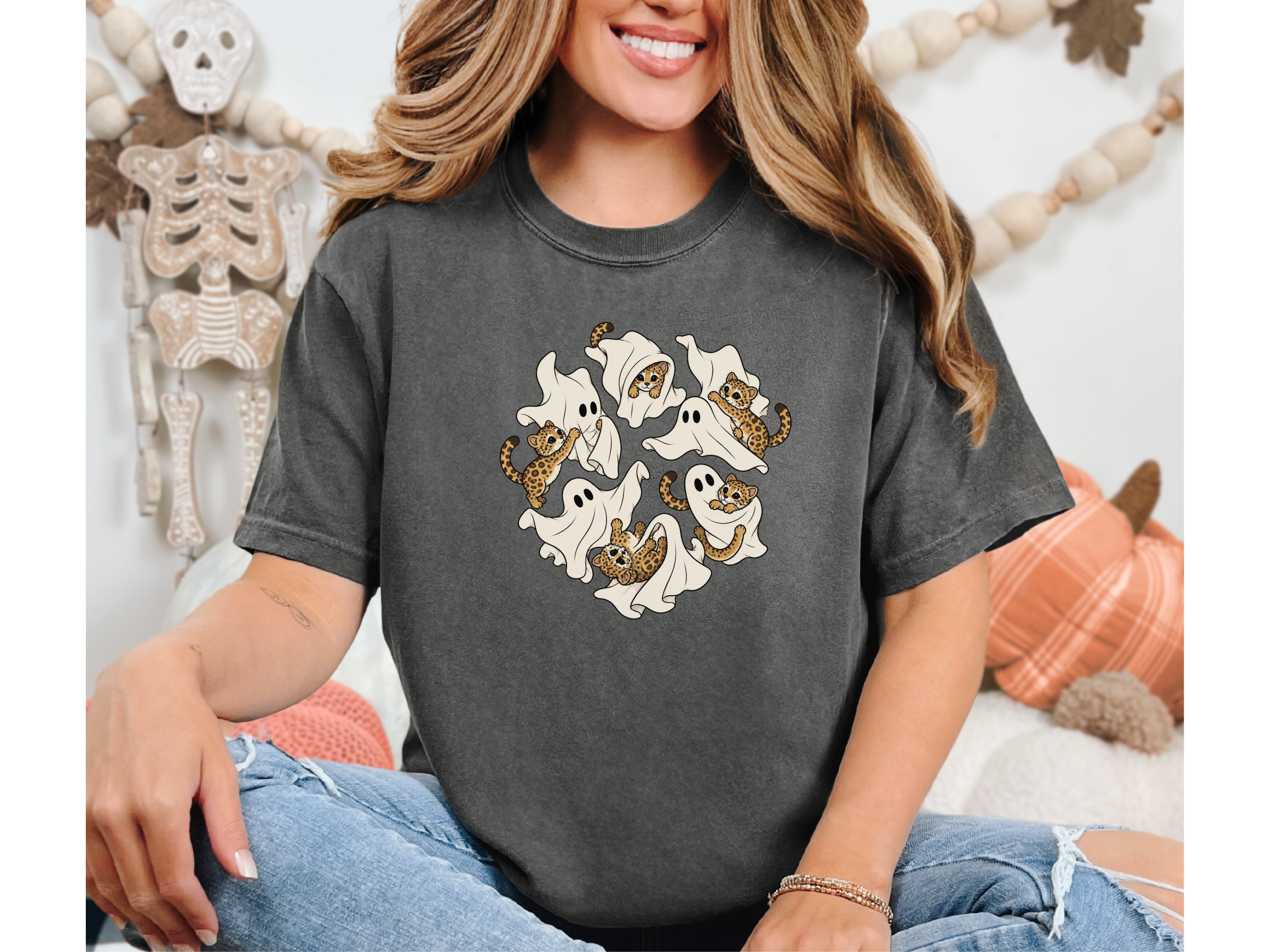 Cute Ghost Leopard Cubs funny shirt - photo 3