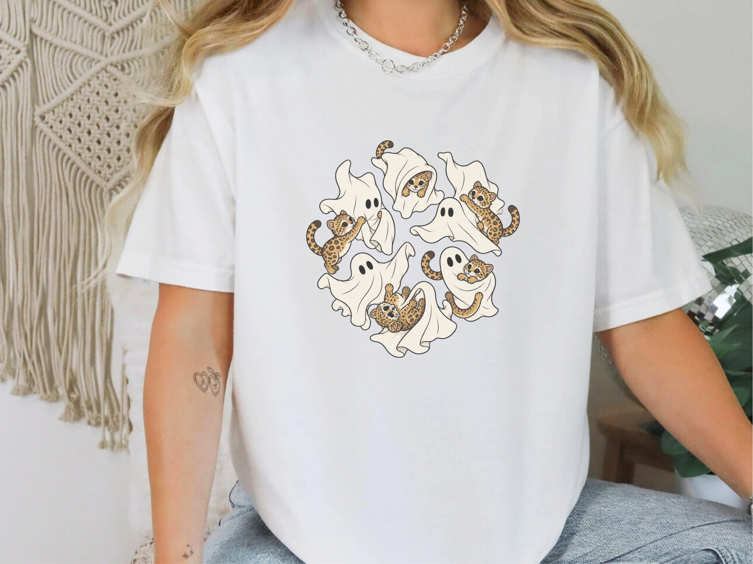 Cute Ghost Leopard Cubs funny shirt - photo 1