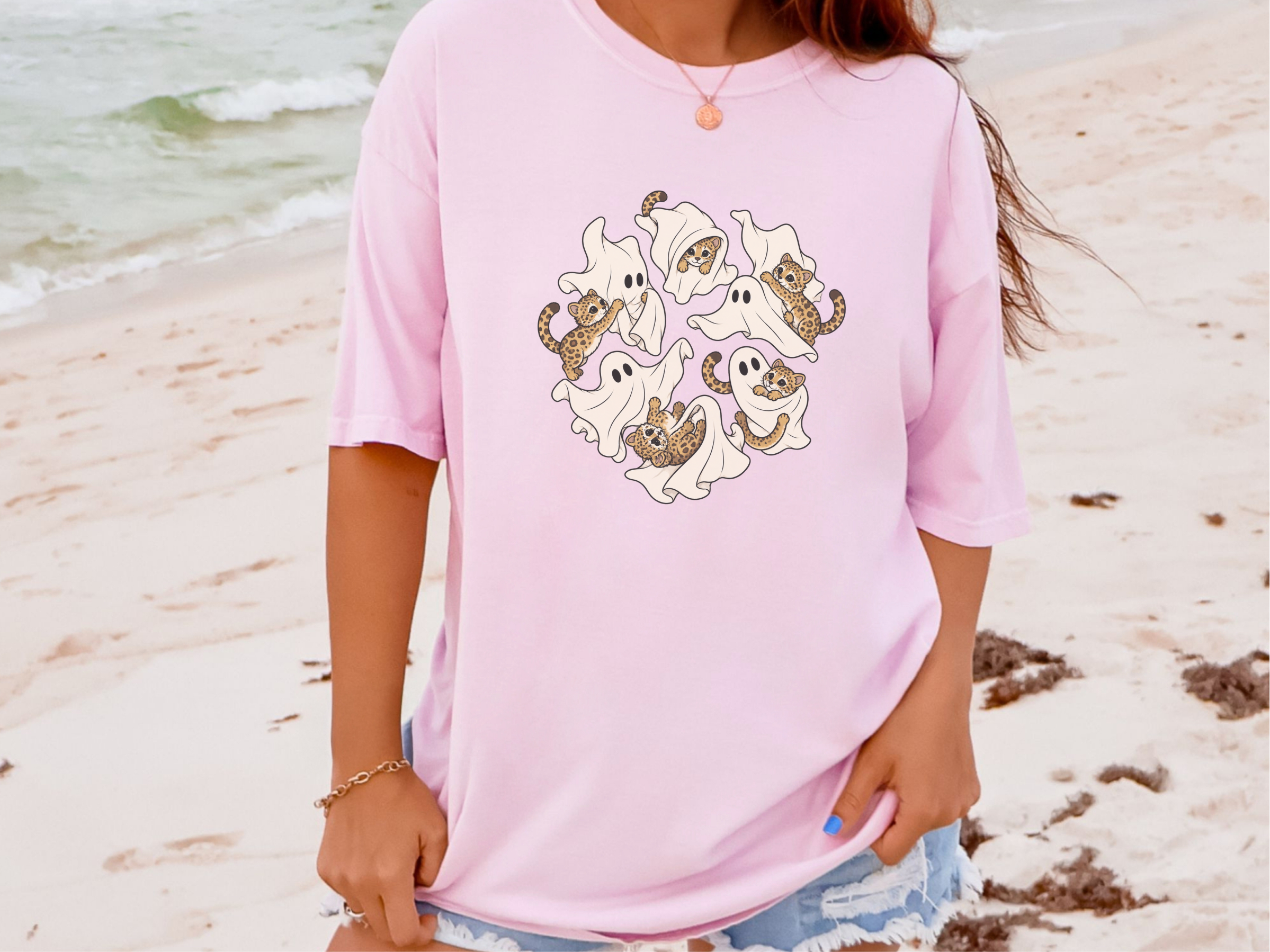 Cute Ghost Leopard Cubs funny shirt - photo 5