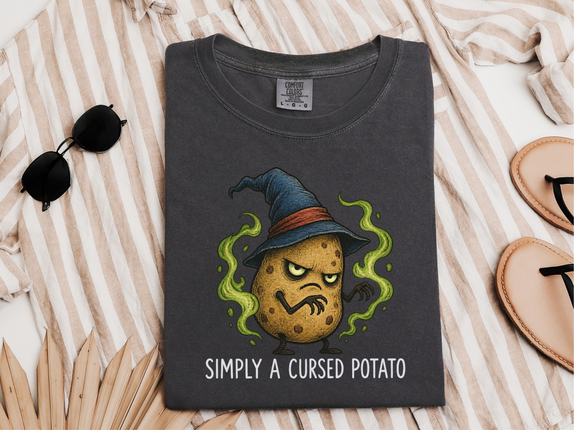 Cursed Potato Wizard Character funny shirt - photo 5