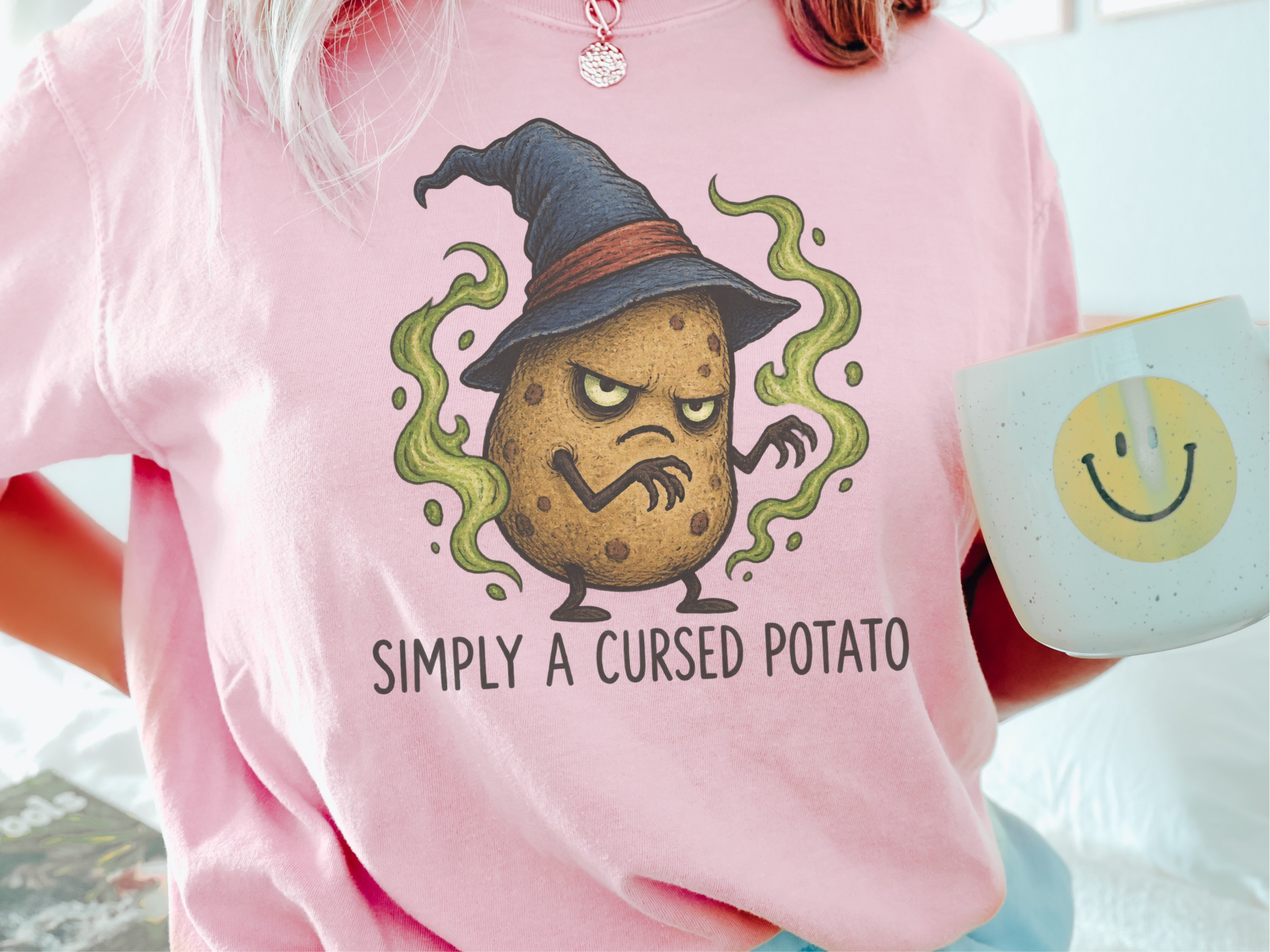 Cursed Potato Wizard Character funny shirt - photo 1