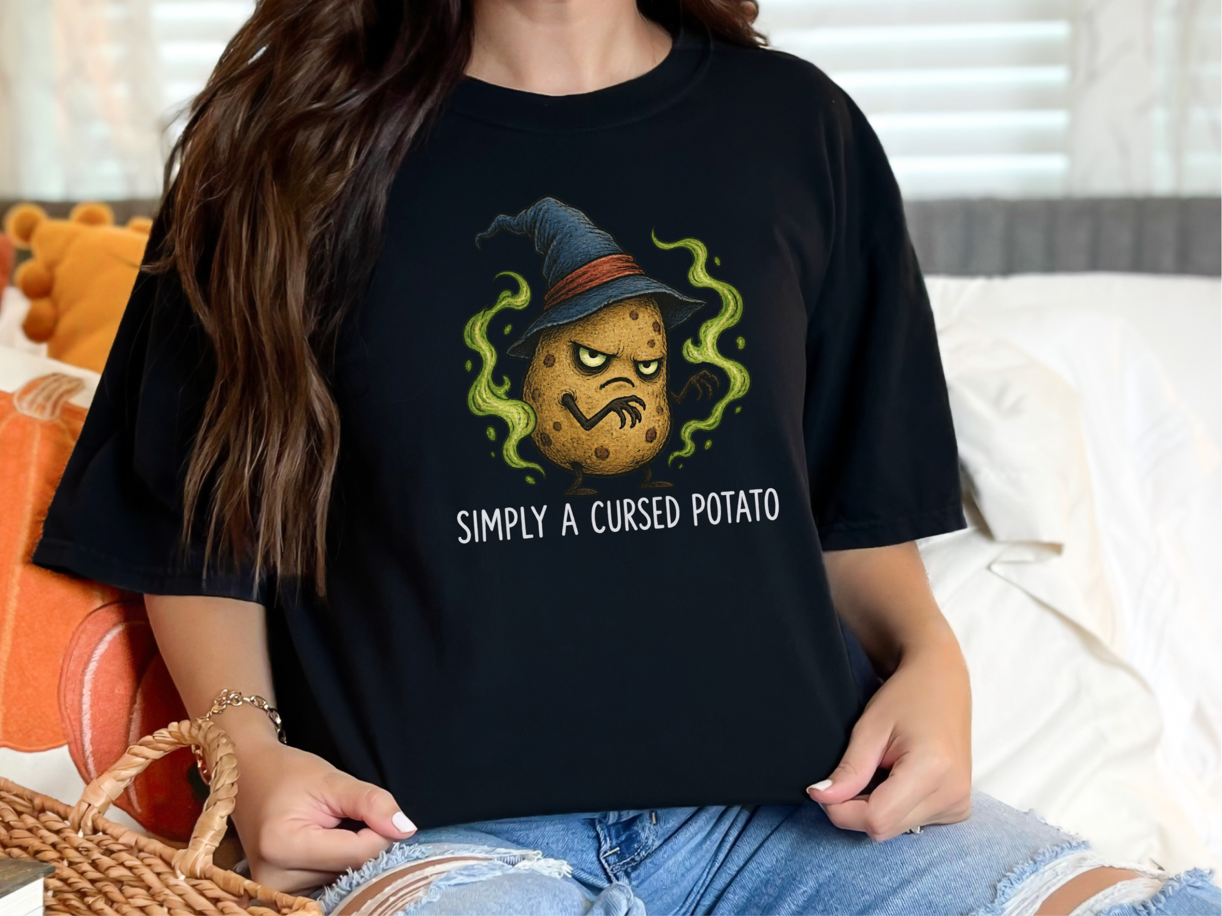 Cursed Potato Wizard Character funny shirt - photo 4