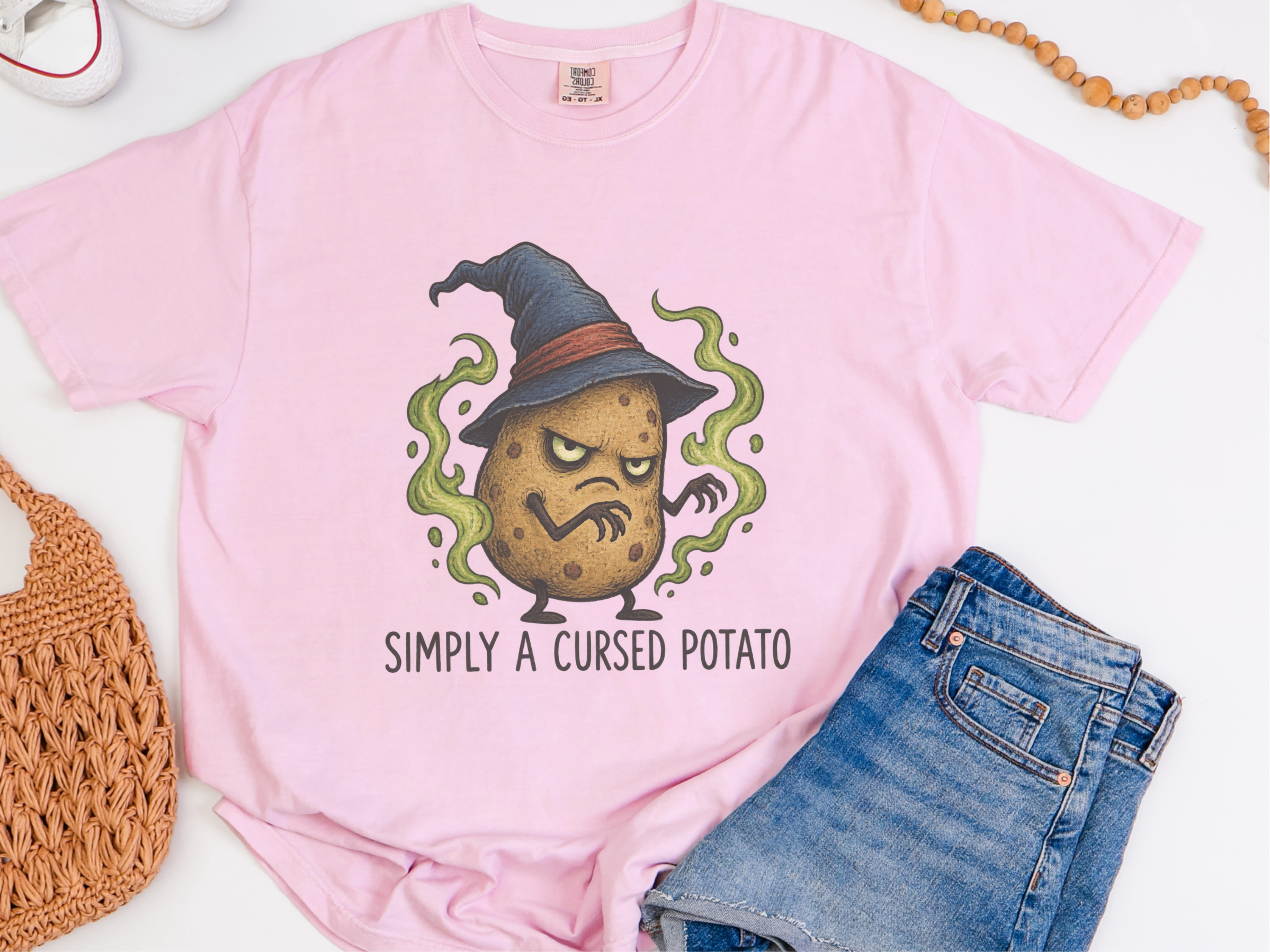 Cursed Potato Wizard Character funny shirt - photo 7