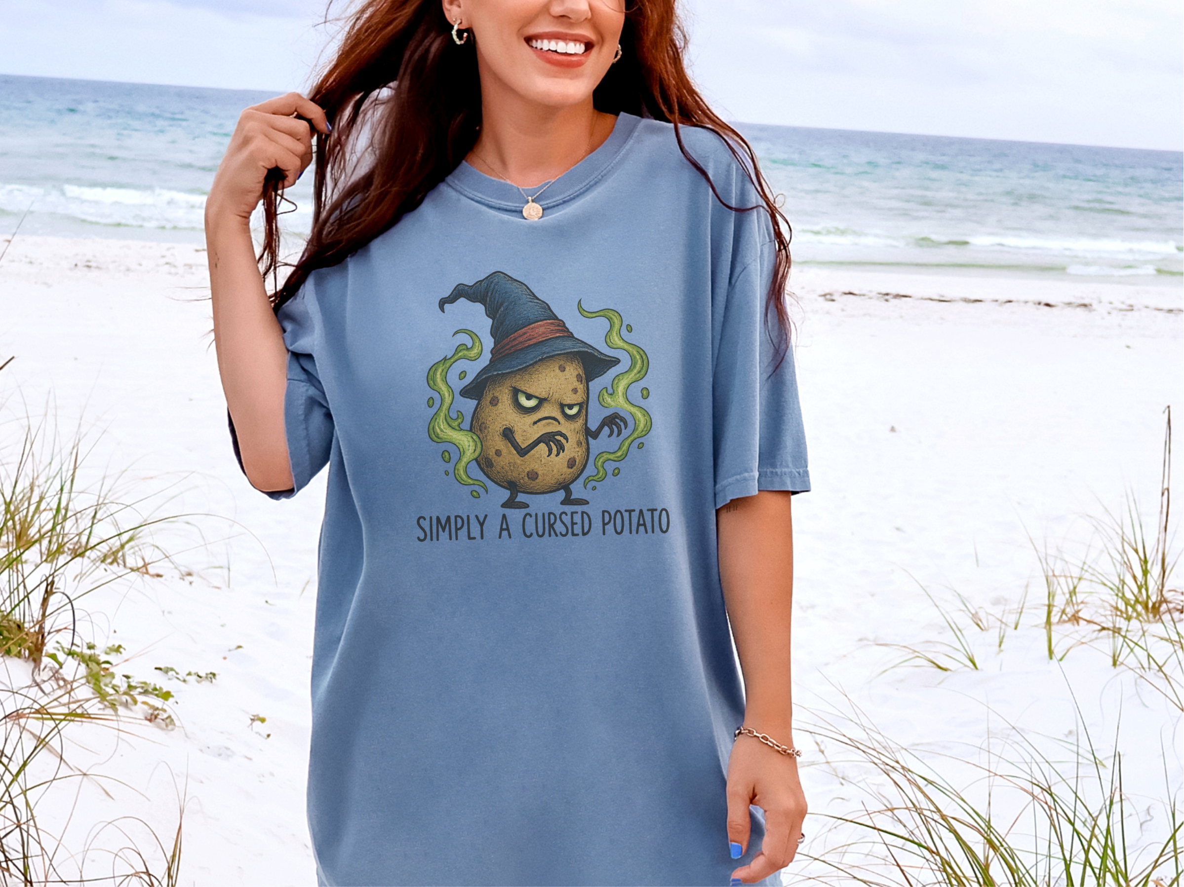 Cursed Potato Wizard Character funny shirt - photo 8