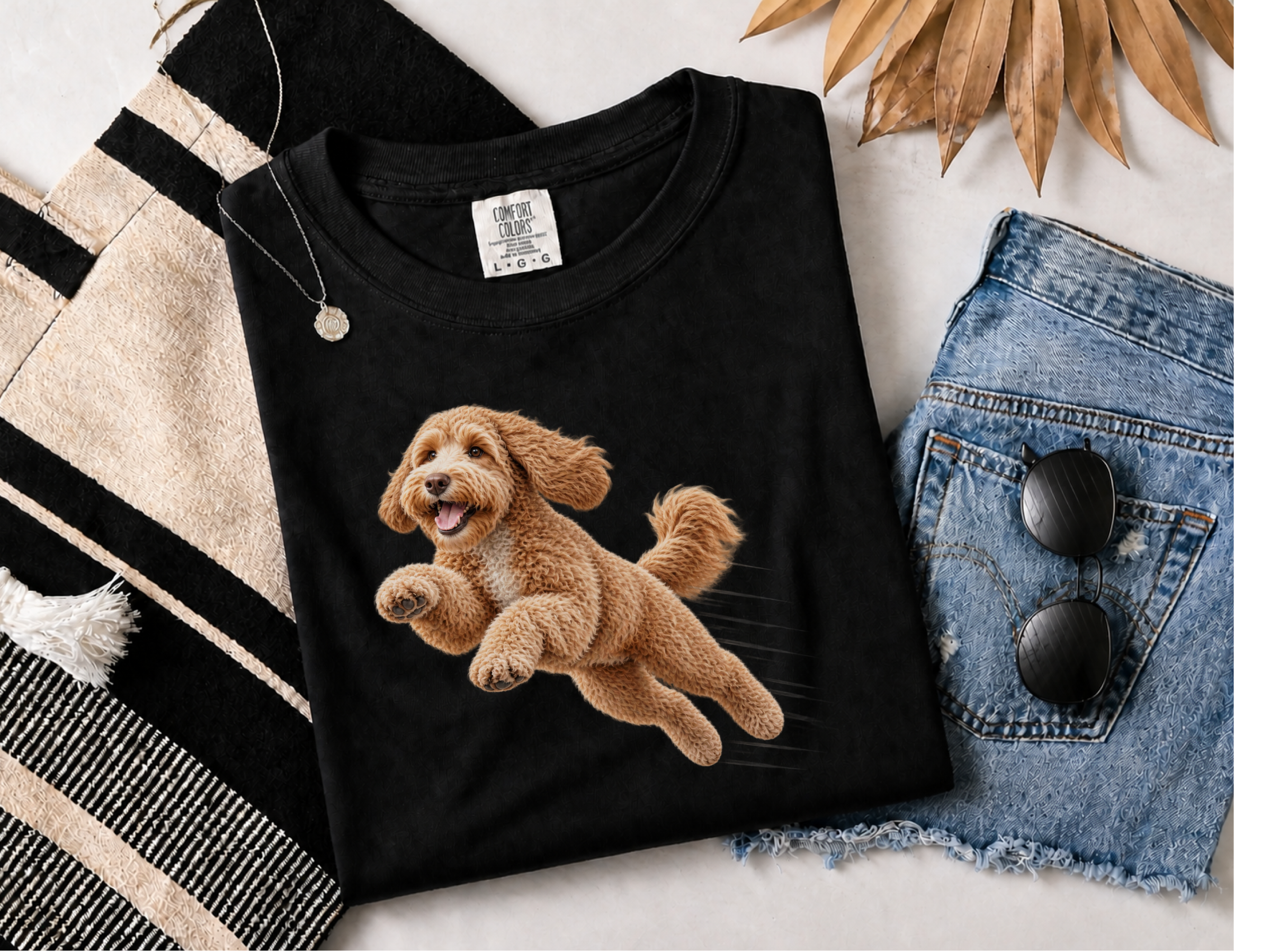 Running Labradoodle Speed Lines Dog Agility Shirt Labradoodle Tee
