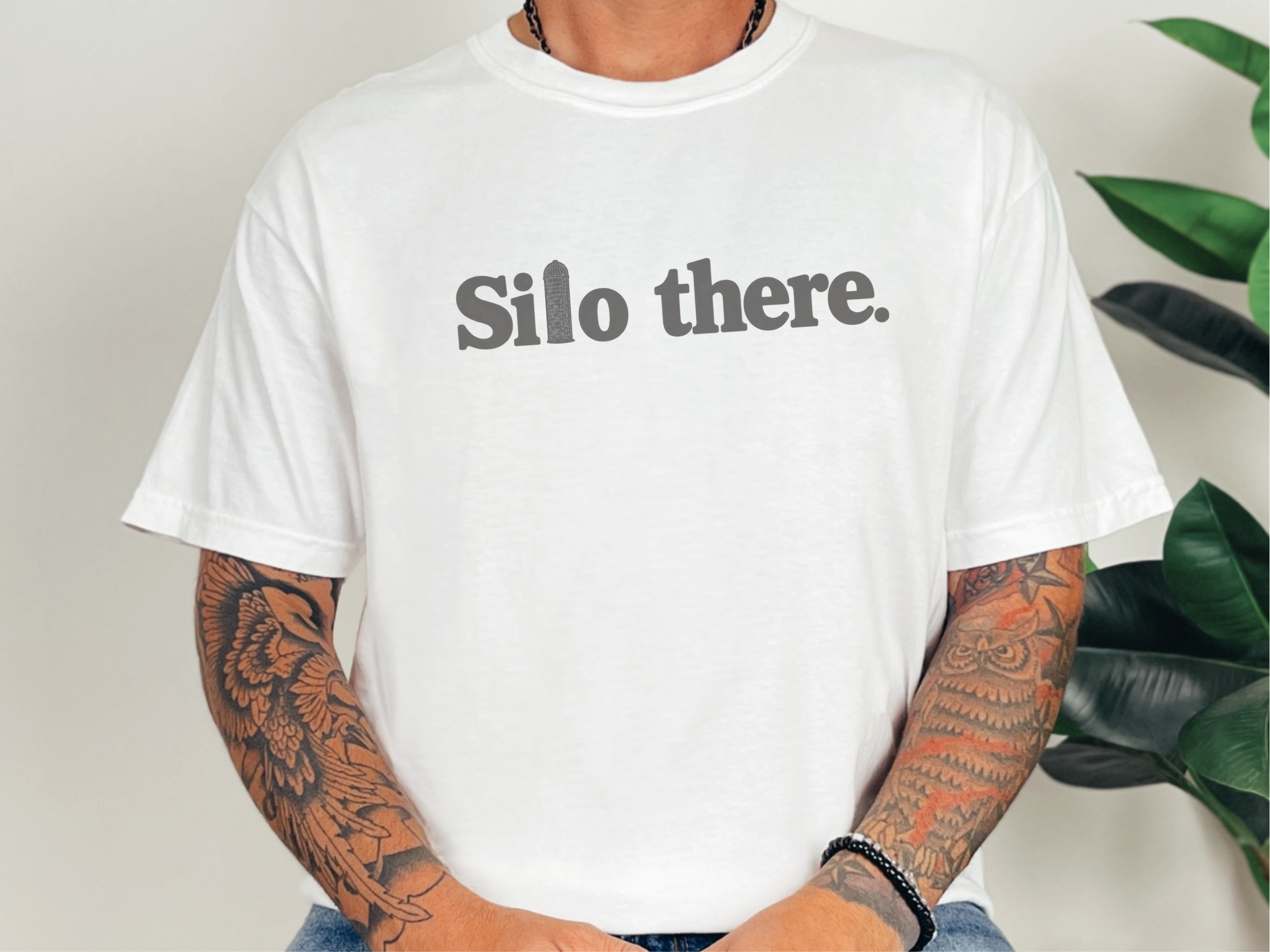 Silo There Dark Grey Wordplay funny shirt - photo 3