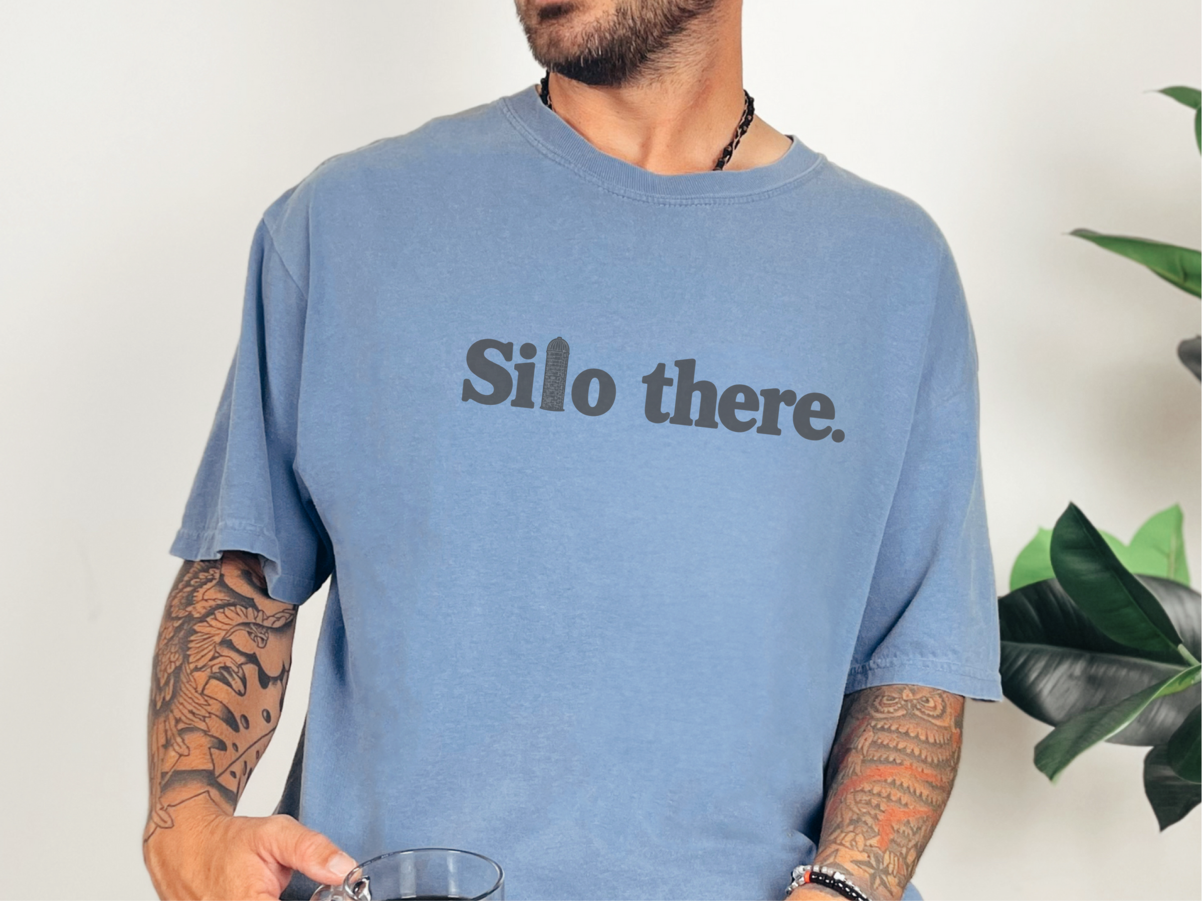 Silo There Dark Grey Wordplay funny shirt - photo 5