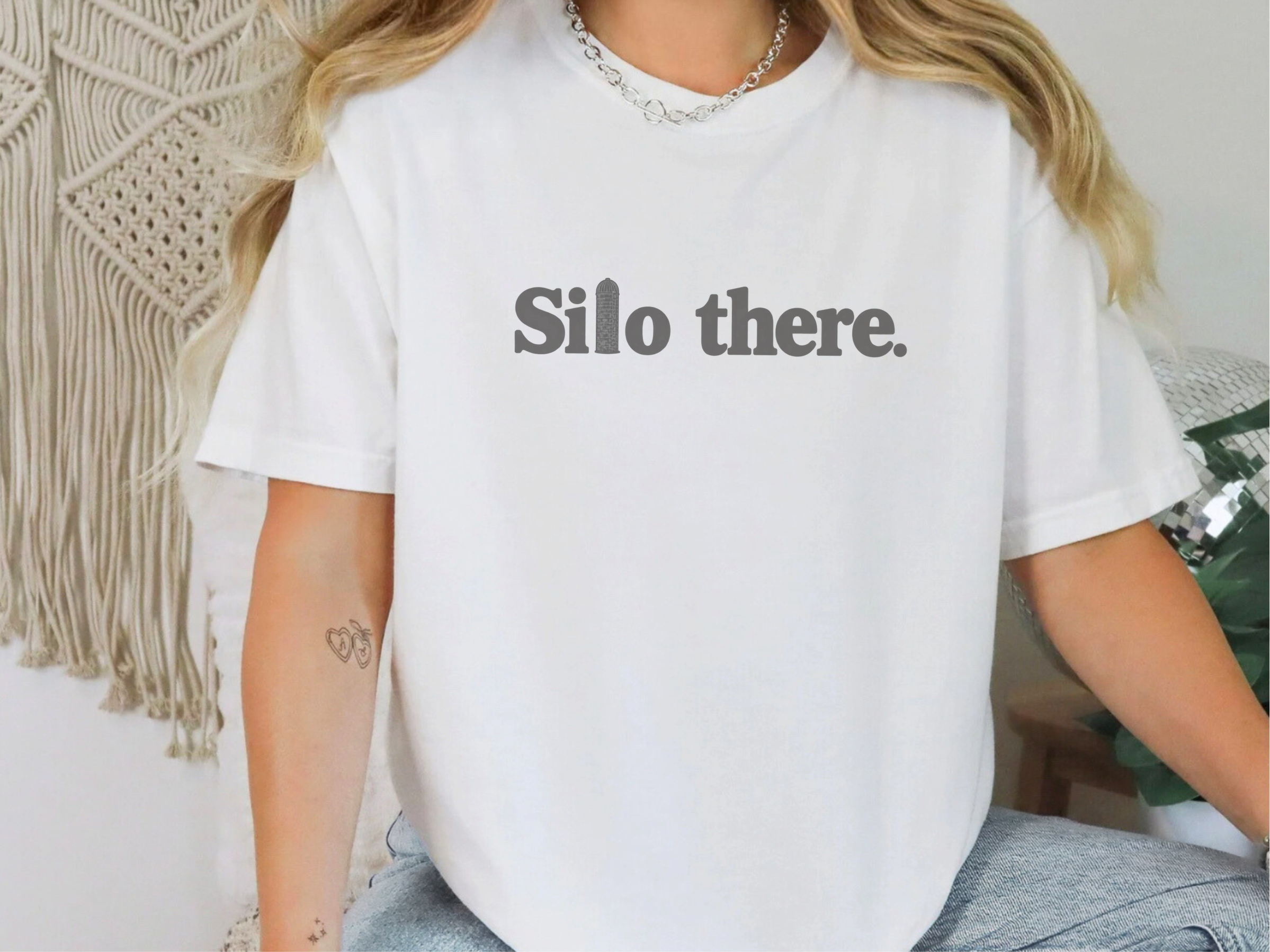 Silo There Dark Grey Wordplay funny shirt - photo 4