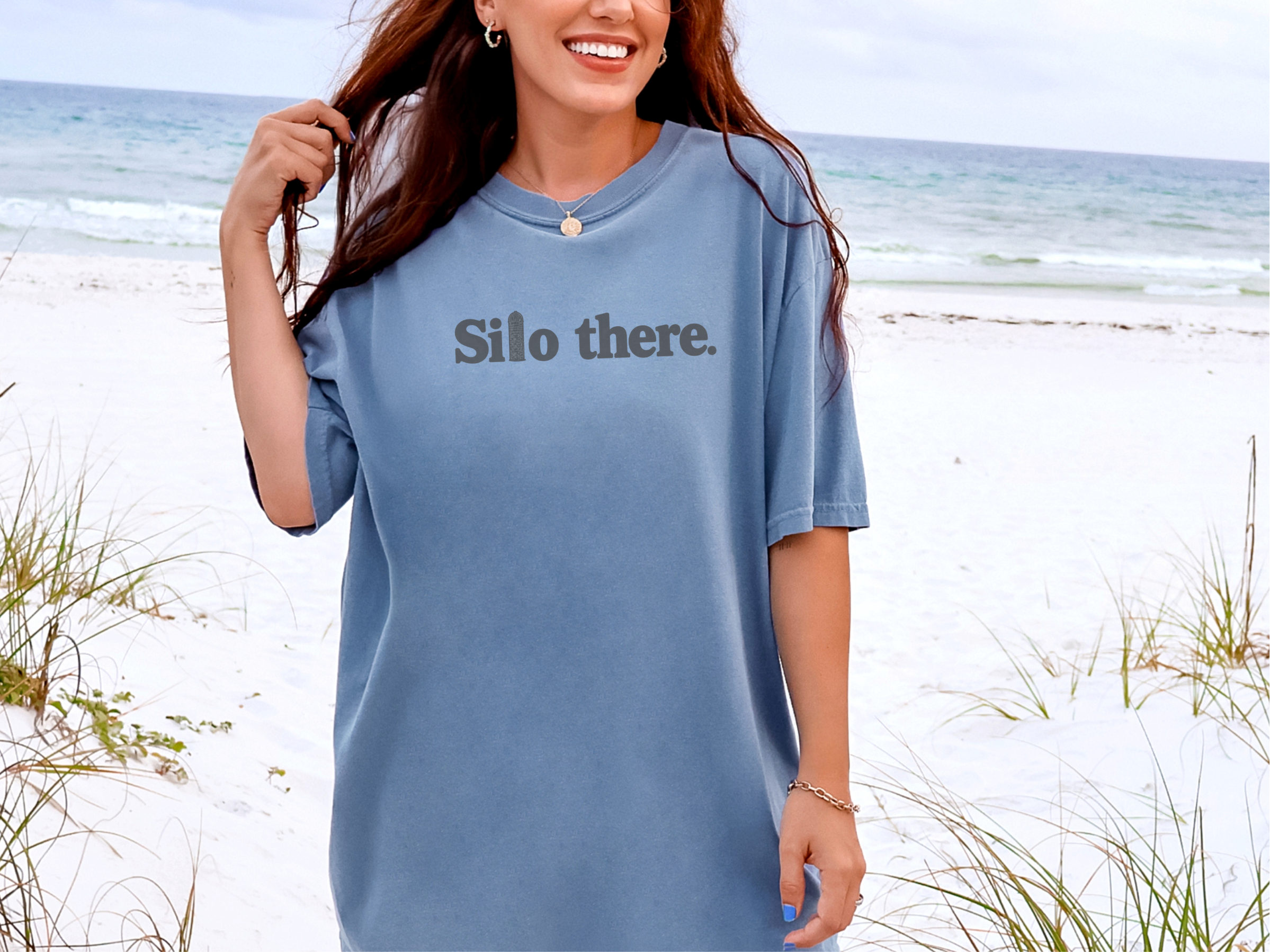Silo There Dark Grey Wordplay funny shirt - photo 6