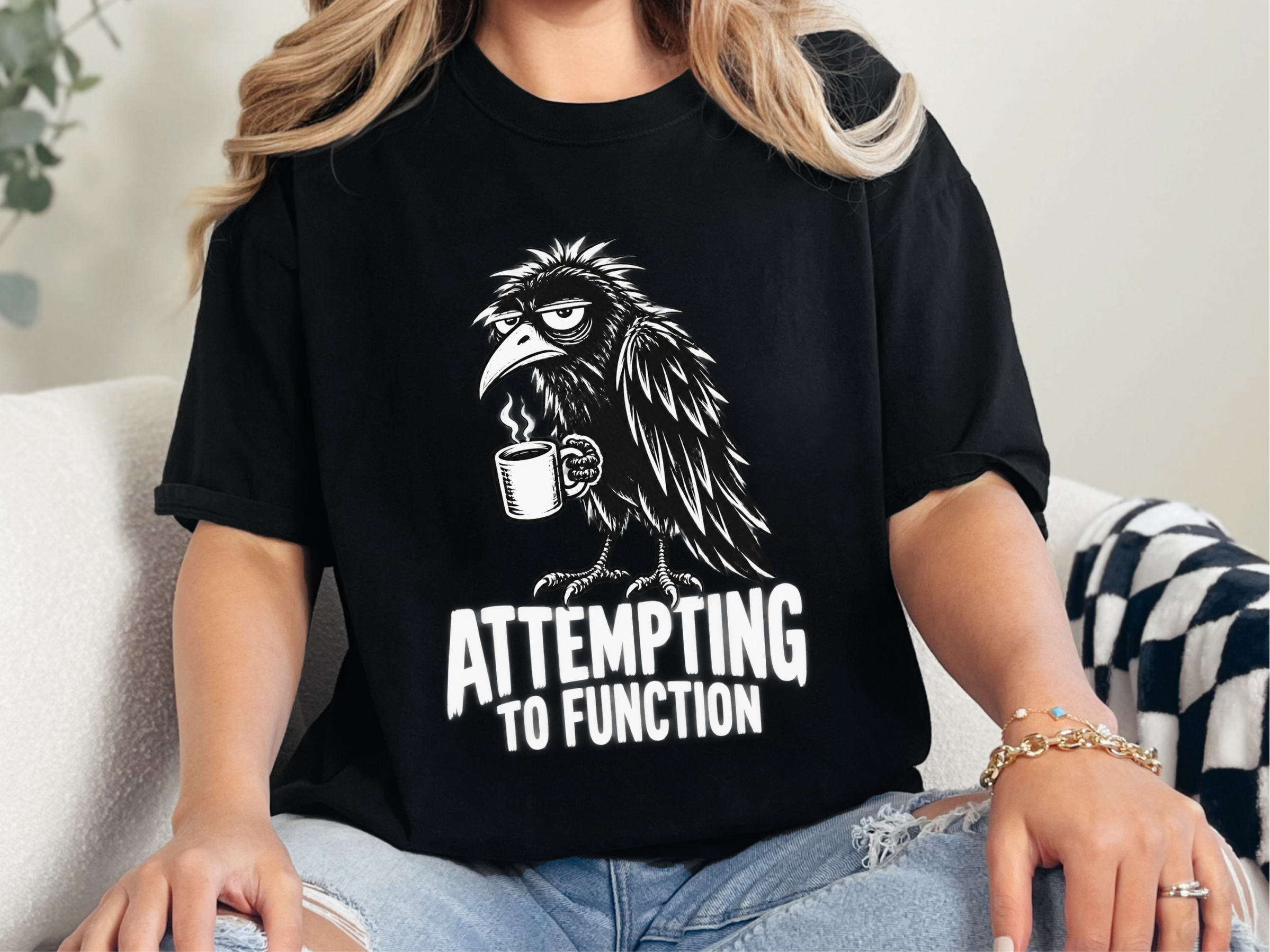 Grumpy Raven Attempting To Function