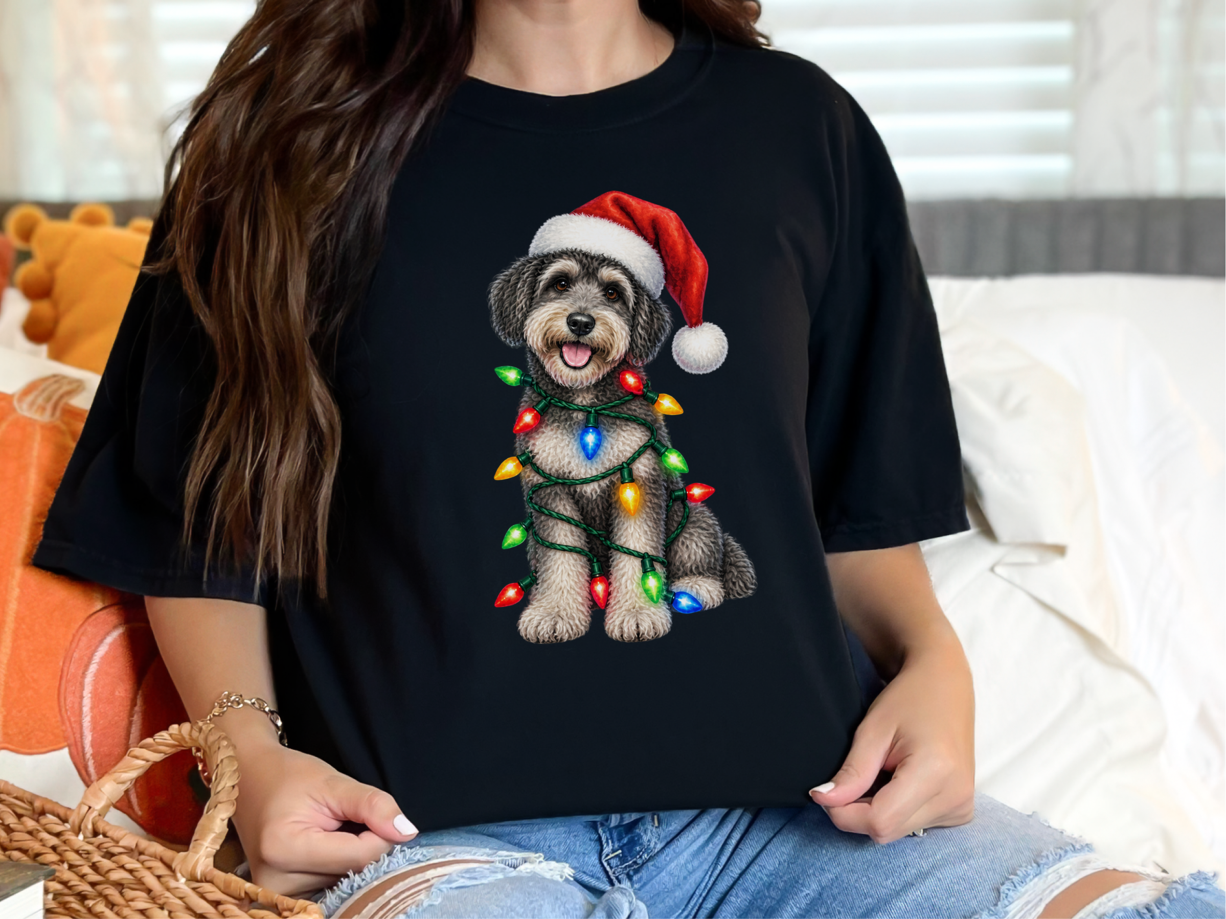Schnoodle Christmas Lights Santa Hat - photo 3