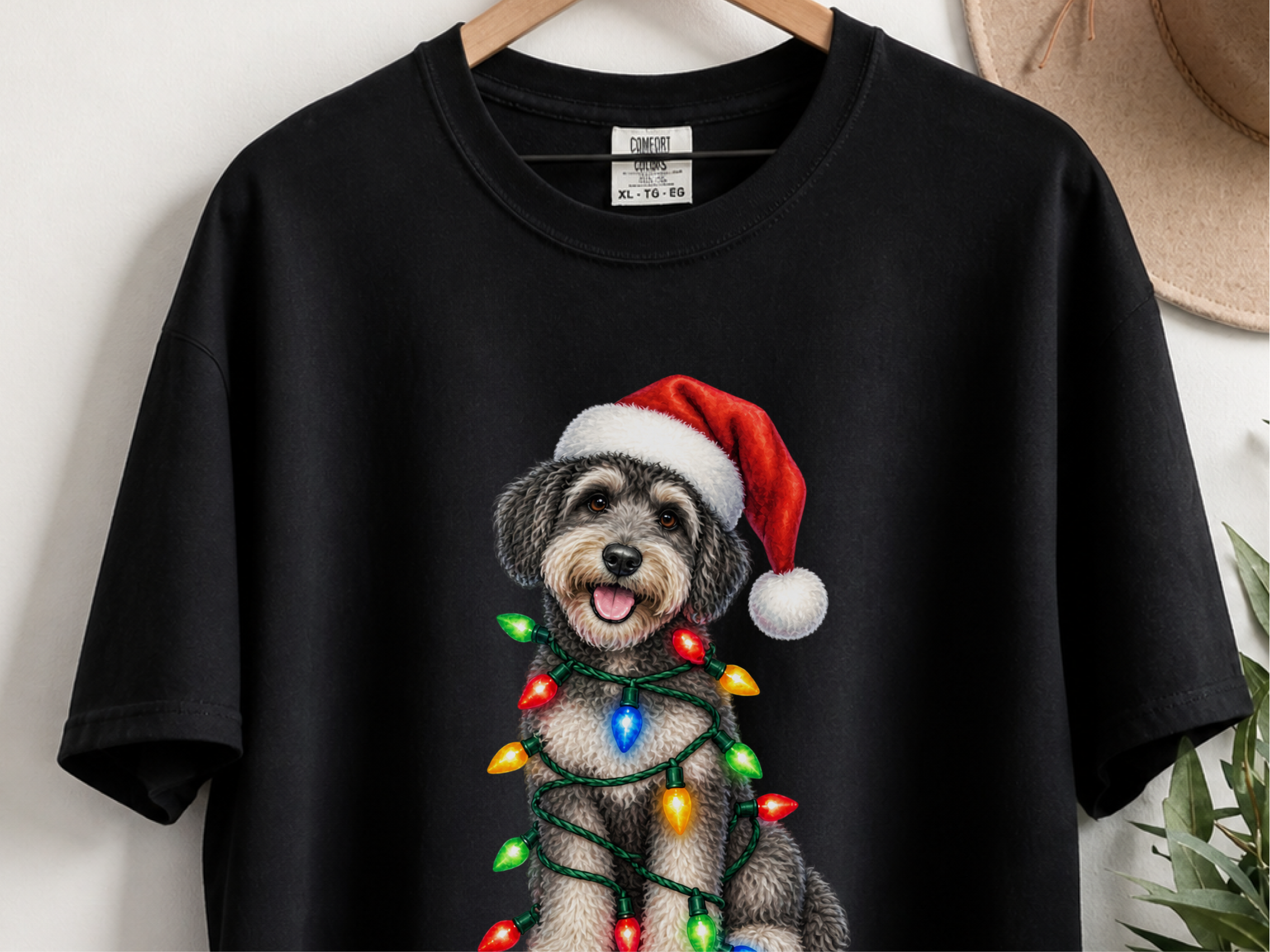 Schnoodle Christmas Lights Santa Hat - photo 5