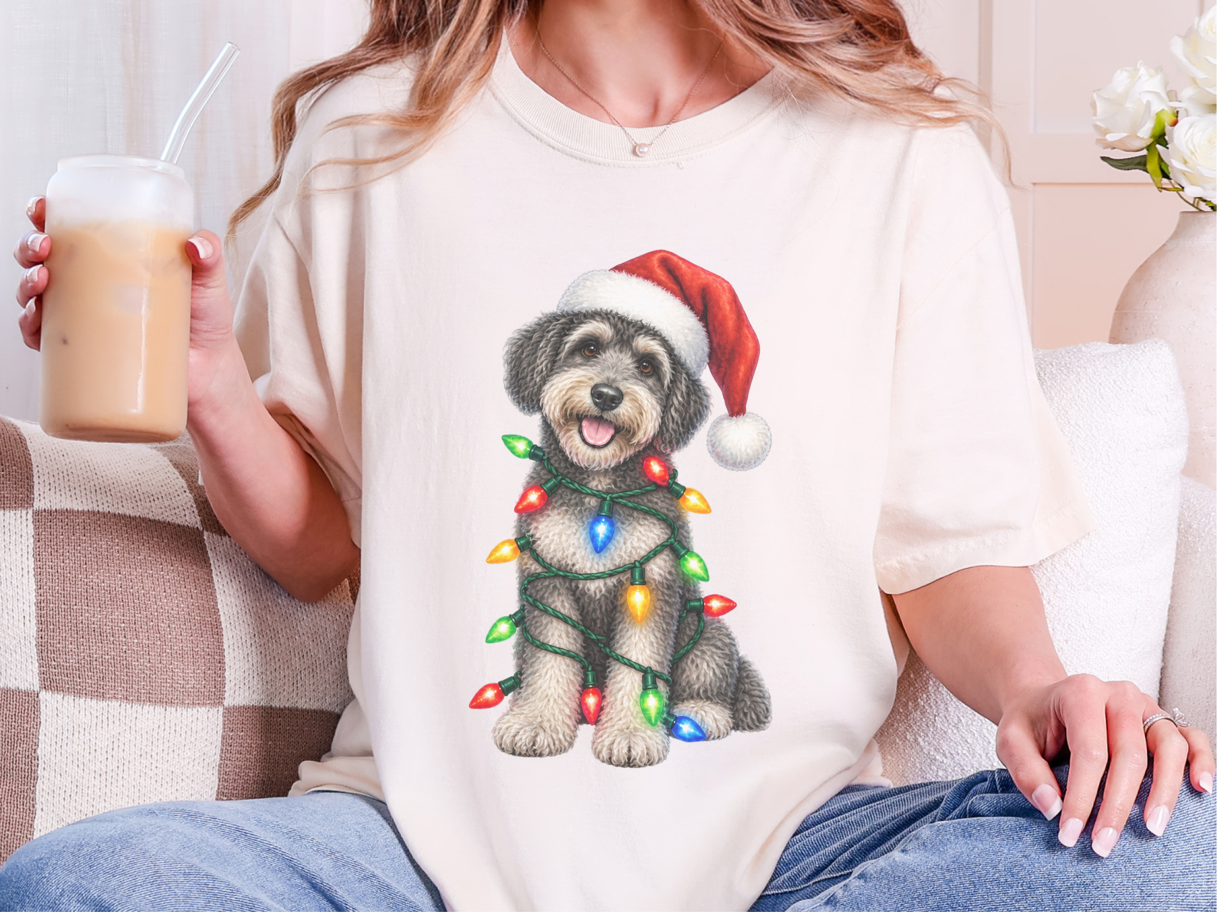 Schnoodle Christmas Lights Santa Hat - photo 8
