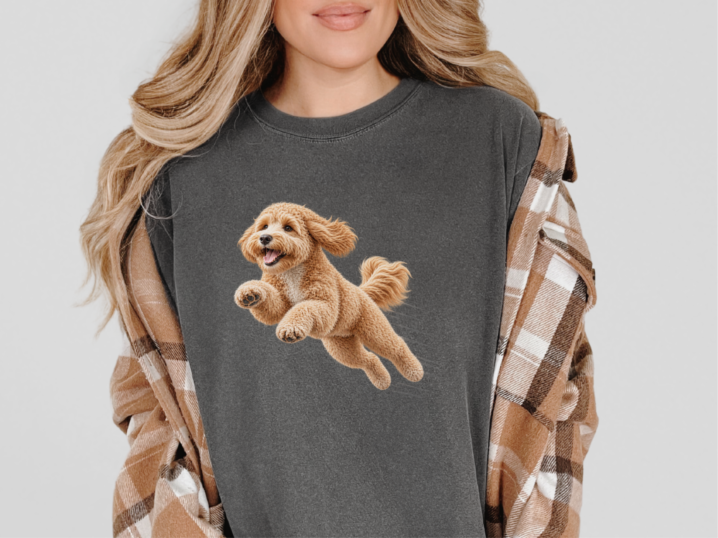 Running Maltipoo Speed Lines doodle dog shirt - photo 5