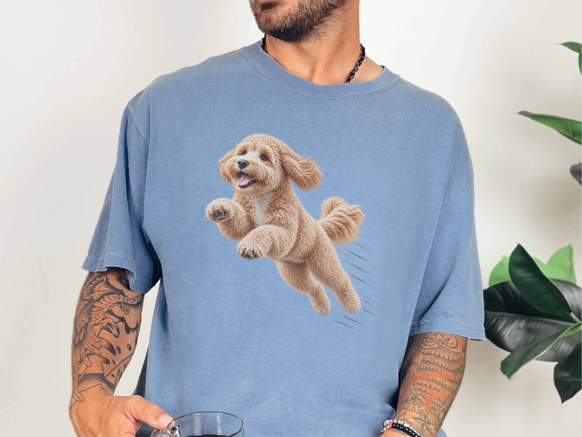 Running Maltipoo Speed Lines doodle dog shirt - photo 8
