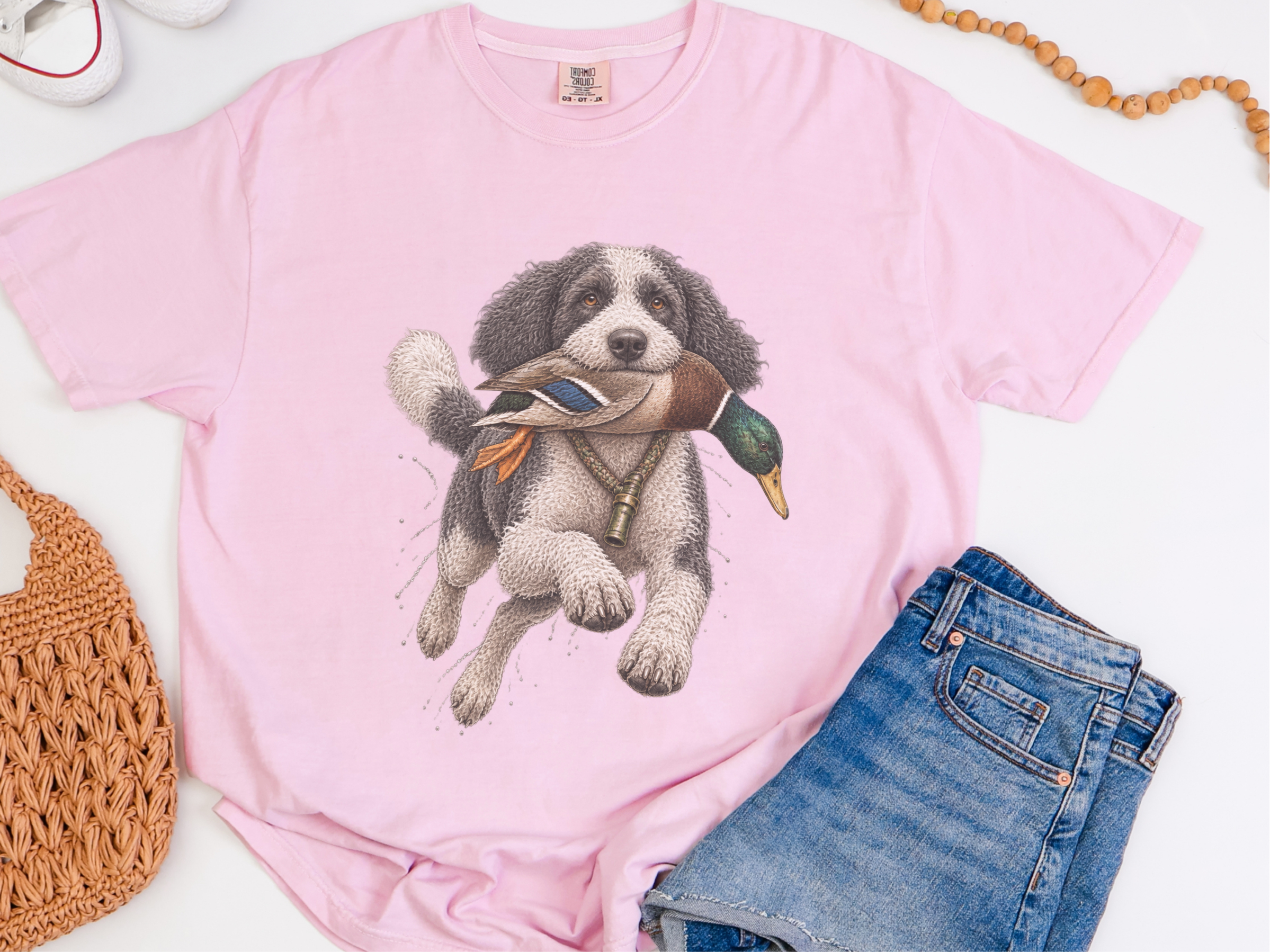 Sheepadoodle Mallard Duck Retriever doodle dog shirt - photo 5