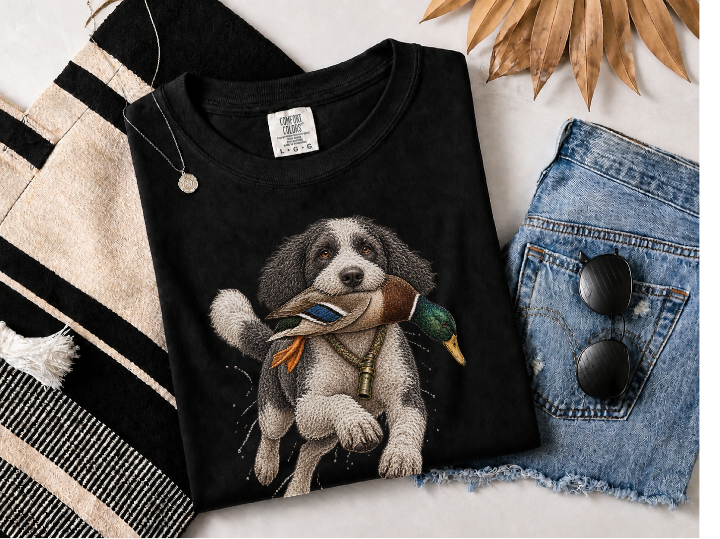 Sheepadoodle Mallard Duck Retriever doodle dog shirt - photo 3