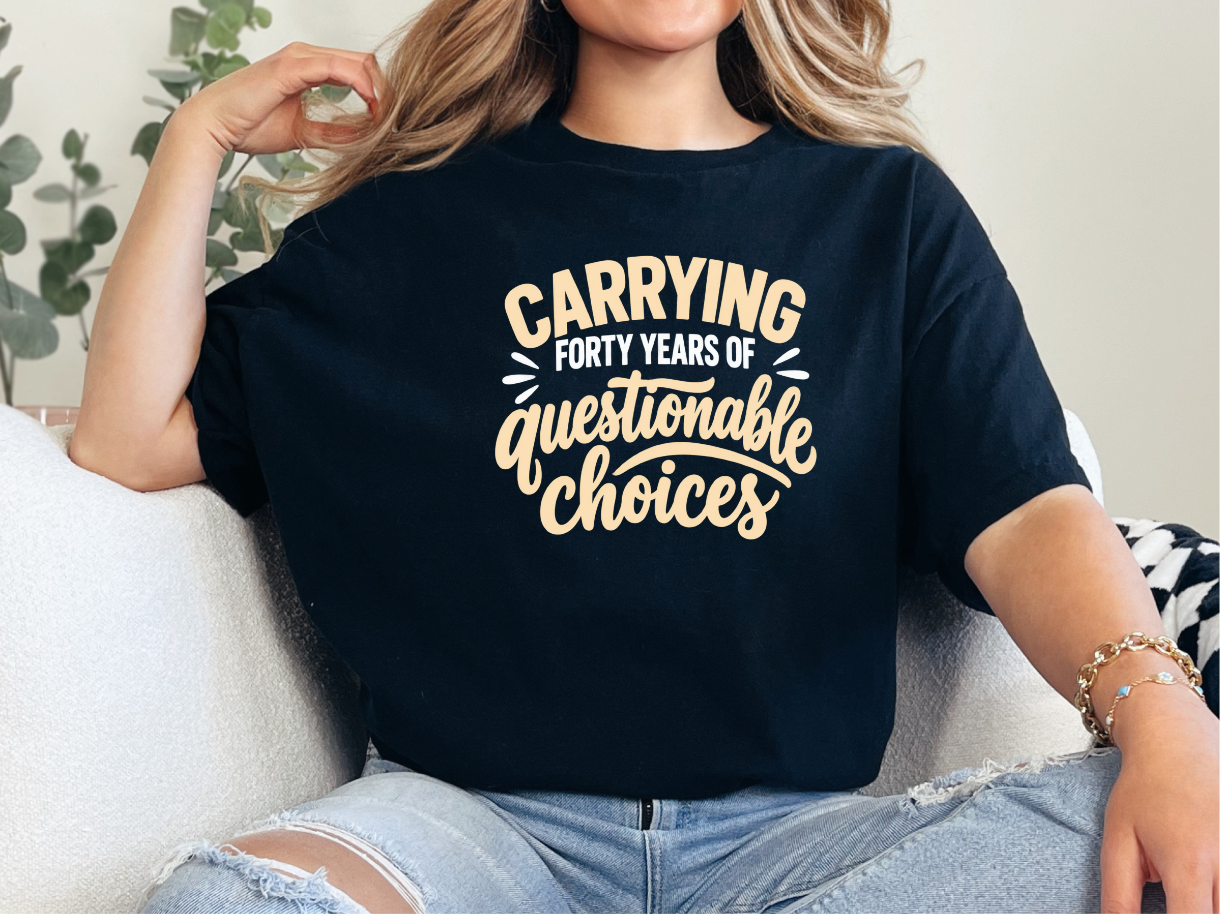 Forty Years Of Questionable Choices funny shirt - photo 4