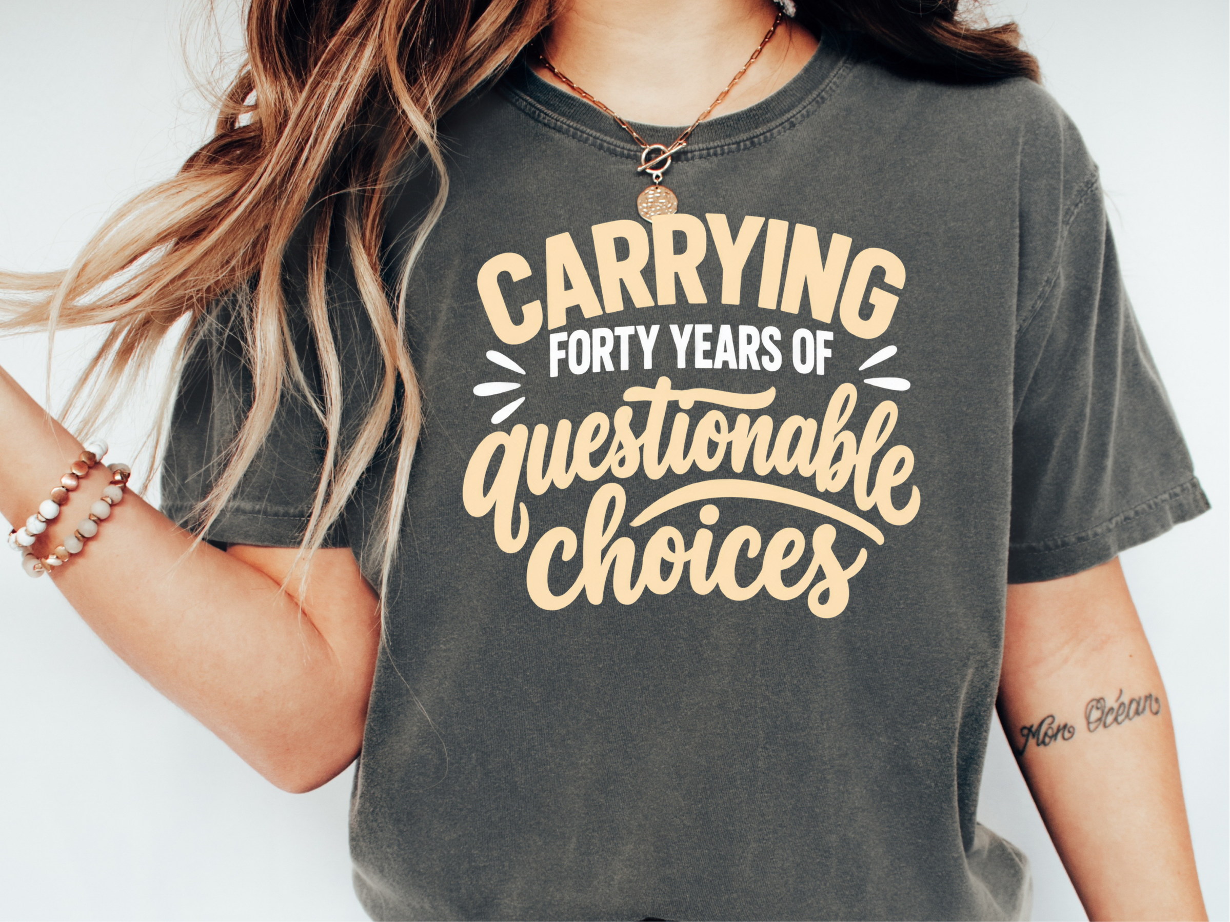 Forty Years Of Questionable Choices funny shirt - photo 1