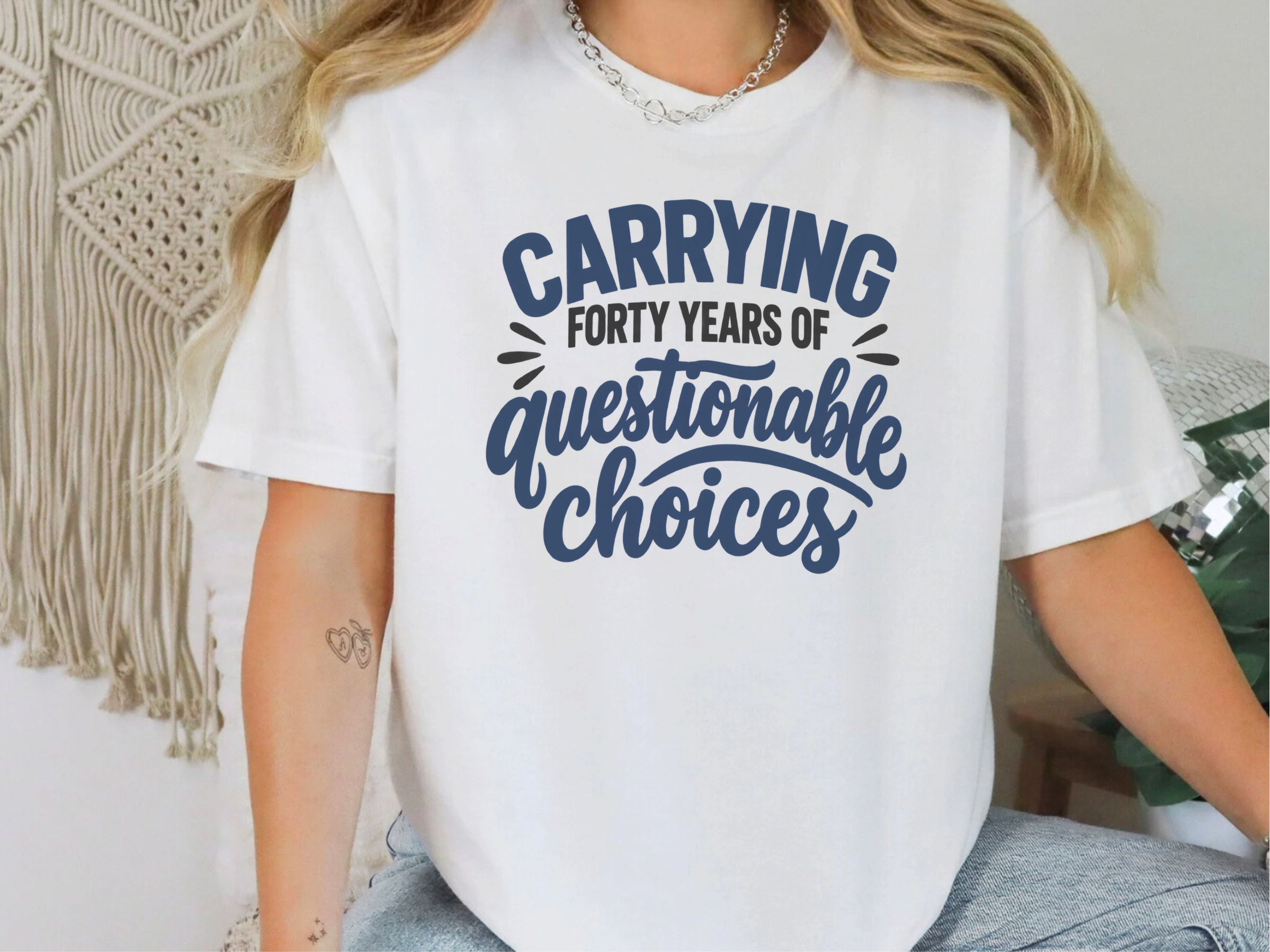 Forty Years Of Questionable Choices funny shirt - photo 2
