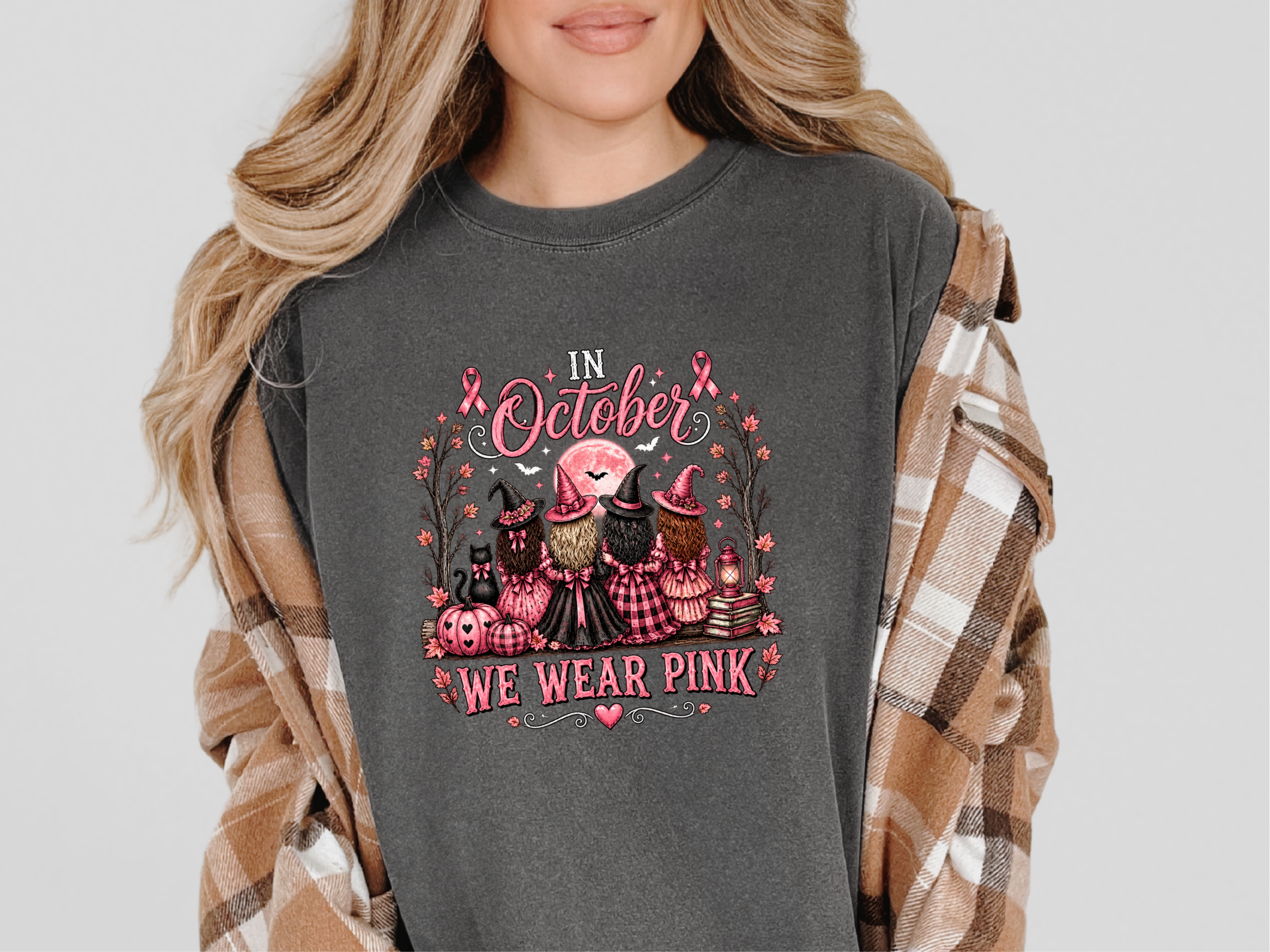 Pink Witches Breast Cancer Squad funny shirt - photo 5