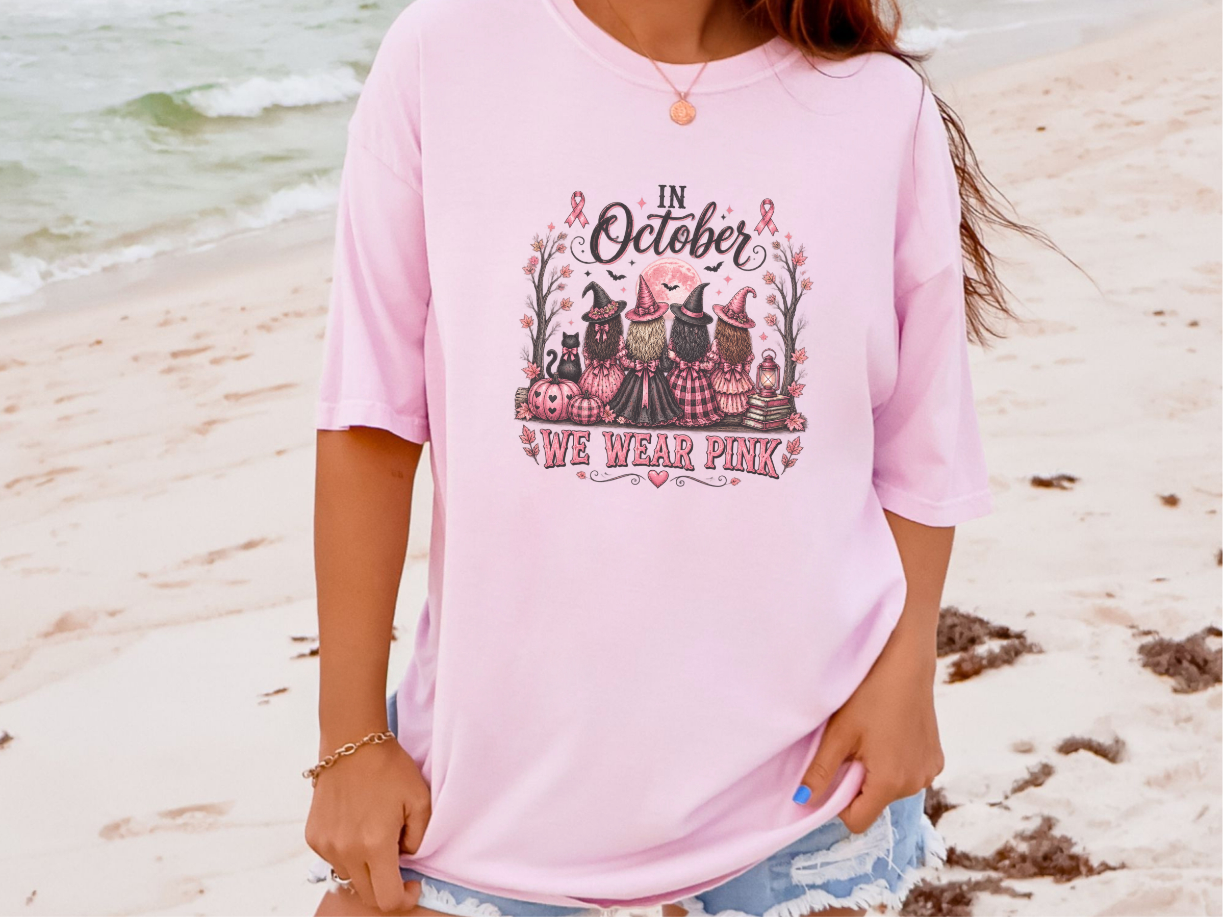Pink Witches Breast Cancer Squad funny shirt - photo 7