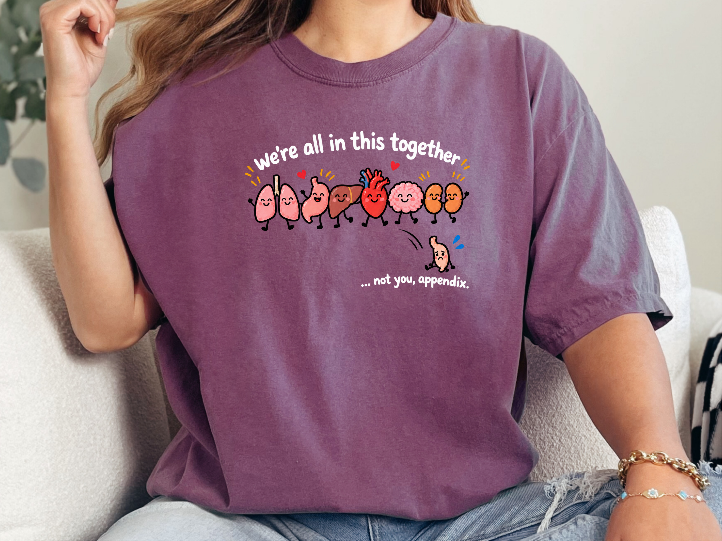 Cute Organs Excluded Appendix2 funny shirt - photo 8
