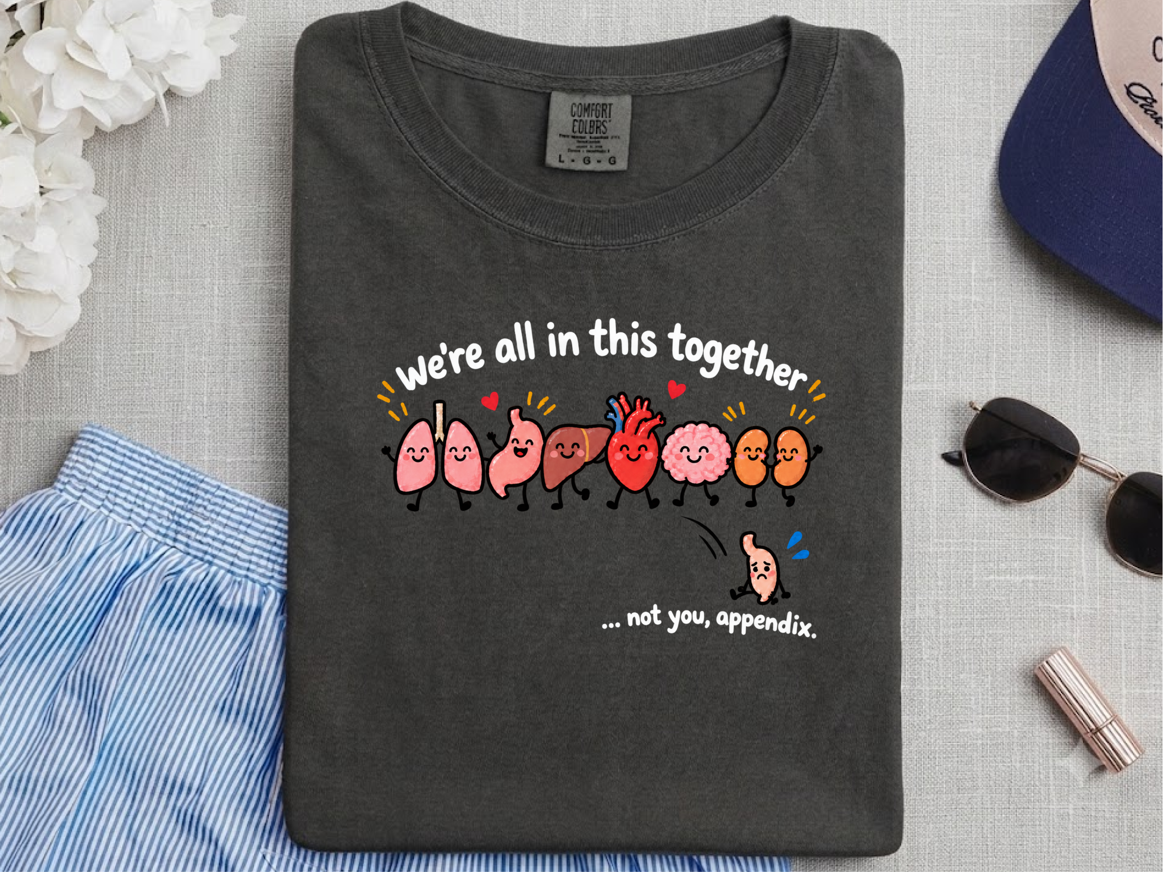 Cute Organs Excluded Appendix2 funny shirt - photo 3
